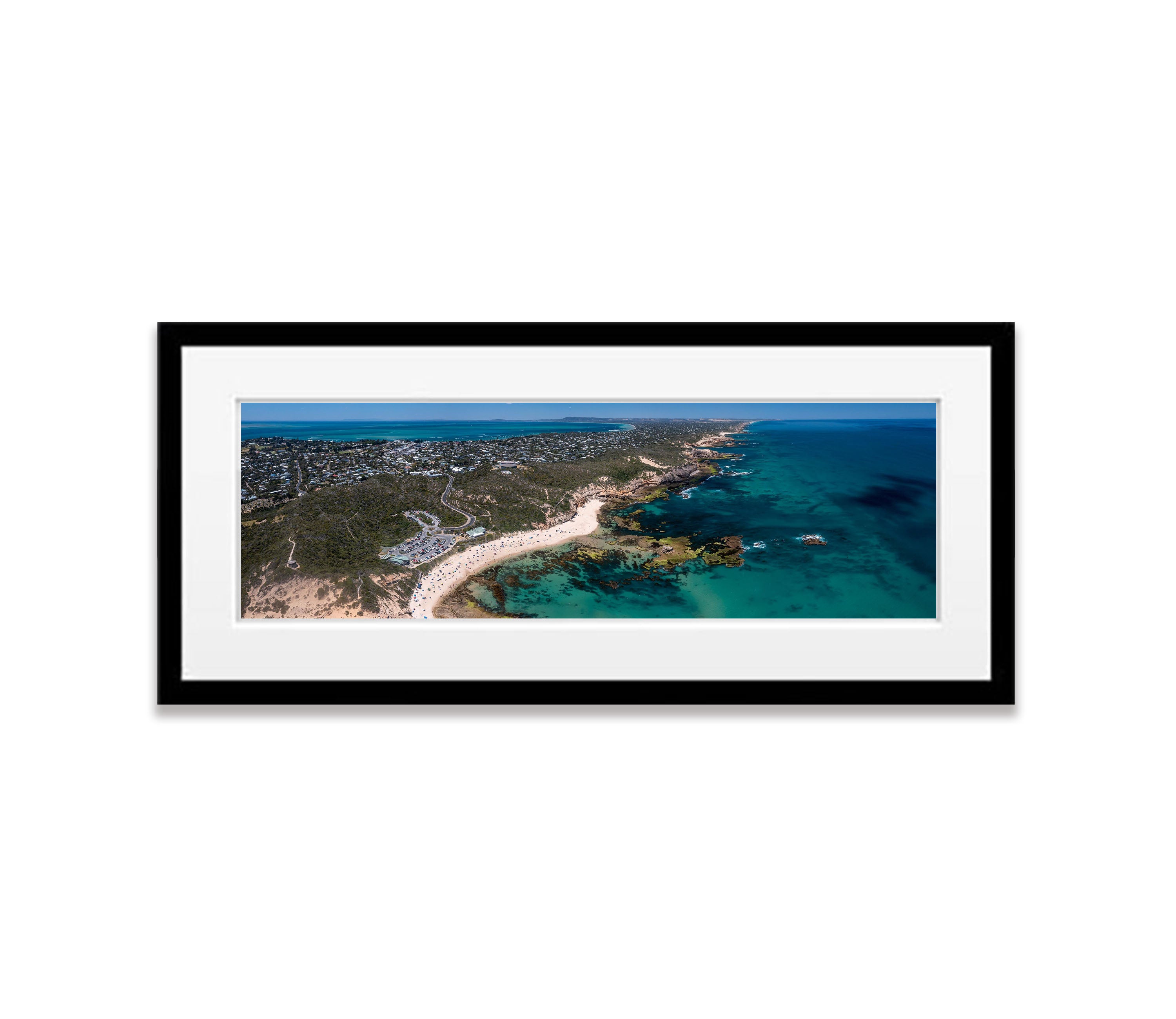 Summer at Sorrento Back Beach from above