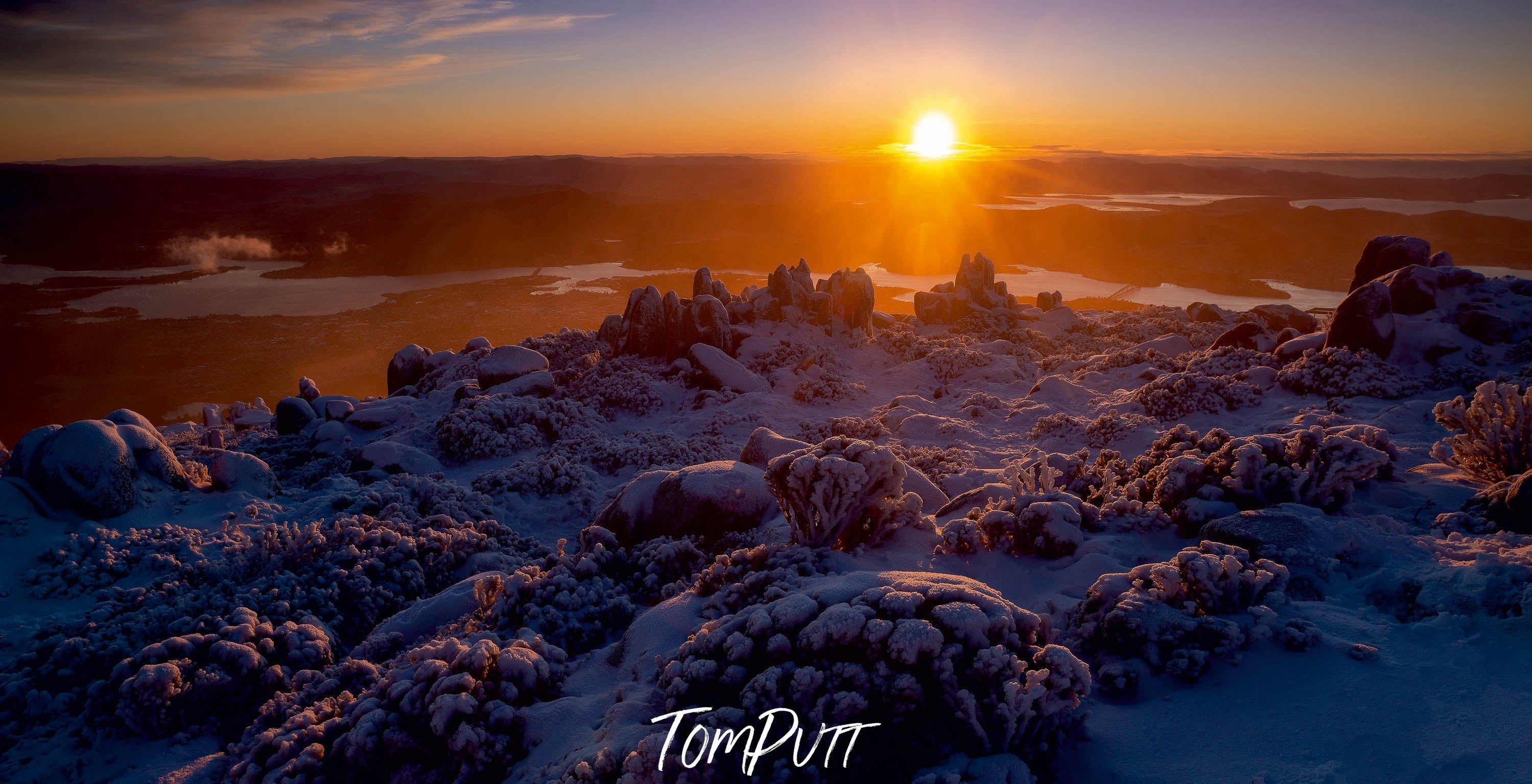 Sunrise from Kunanyi, TAS