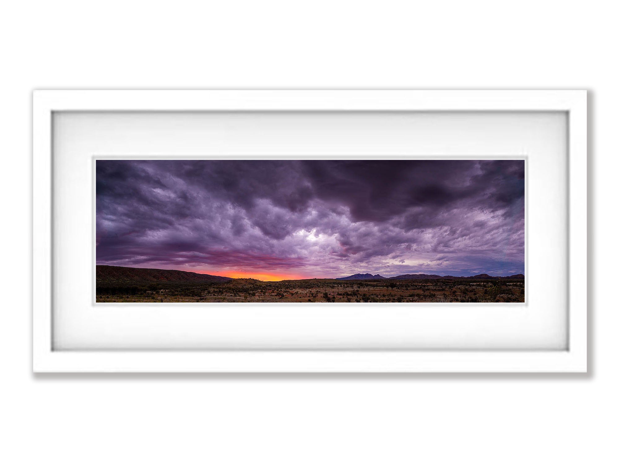 Sunset over Mount Sonder, West MacDonnell Ranges - Northern Territory