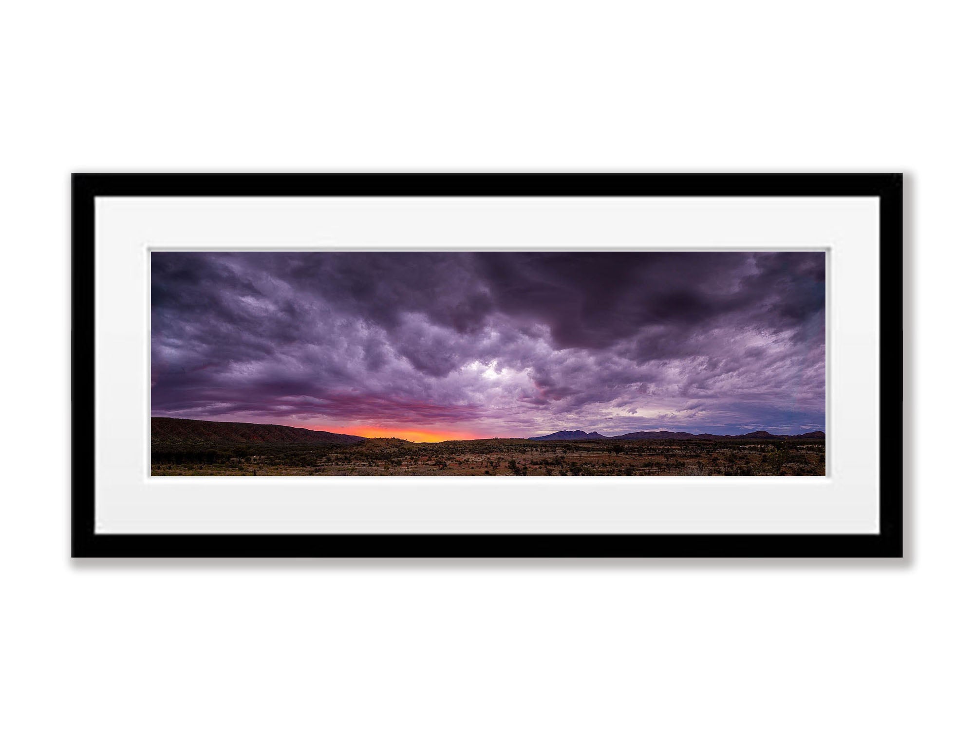 Sunset over Mount Sonder, West MacDonnell Ranges - Northern Territory