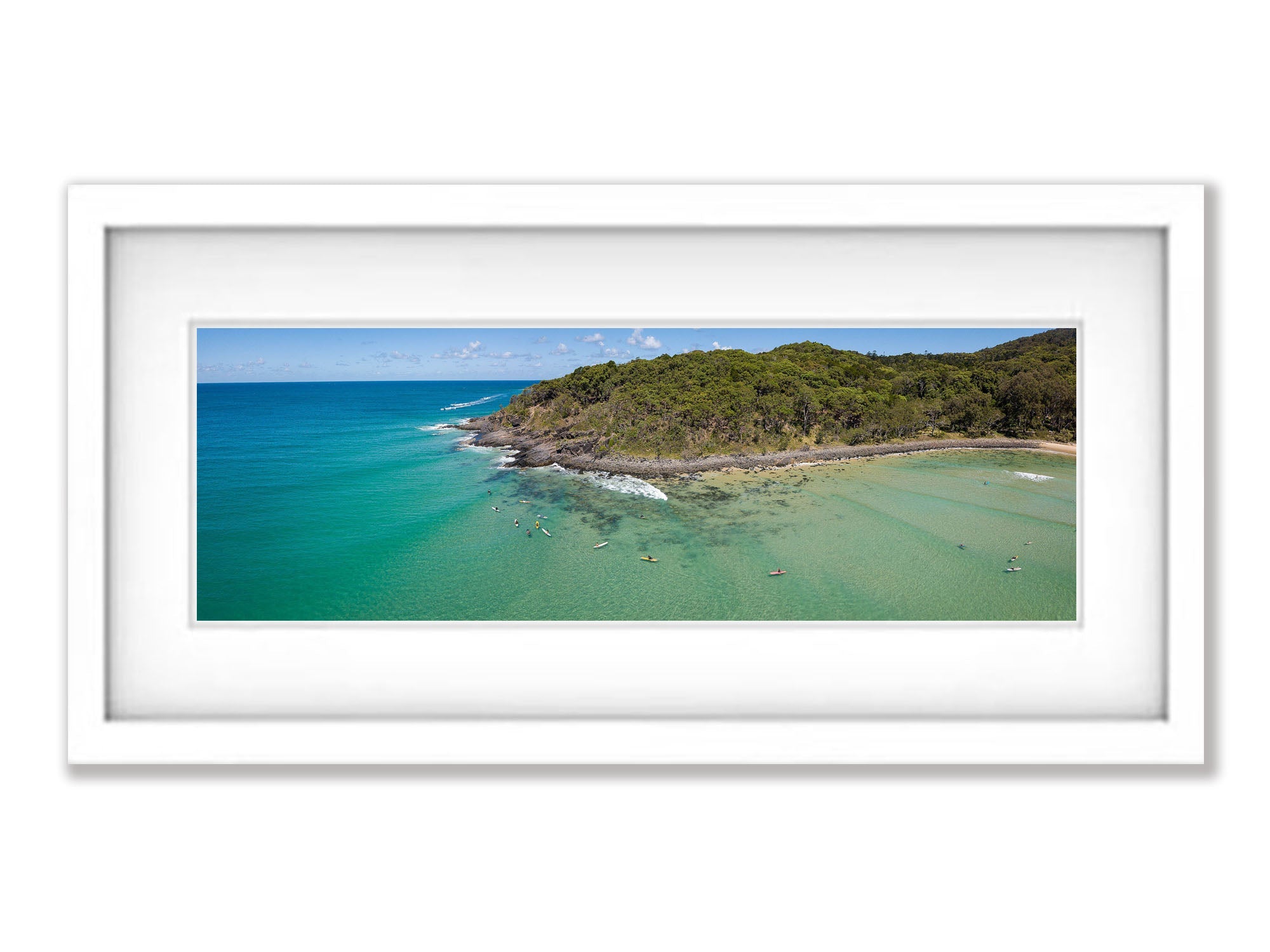 Surfers, Noosa National Park from above, Queensland