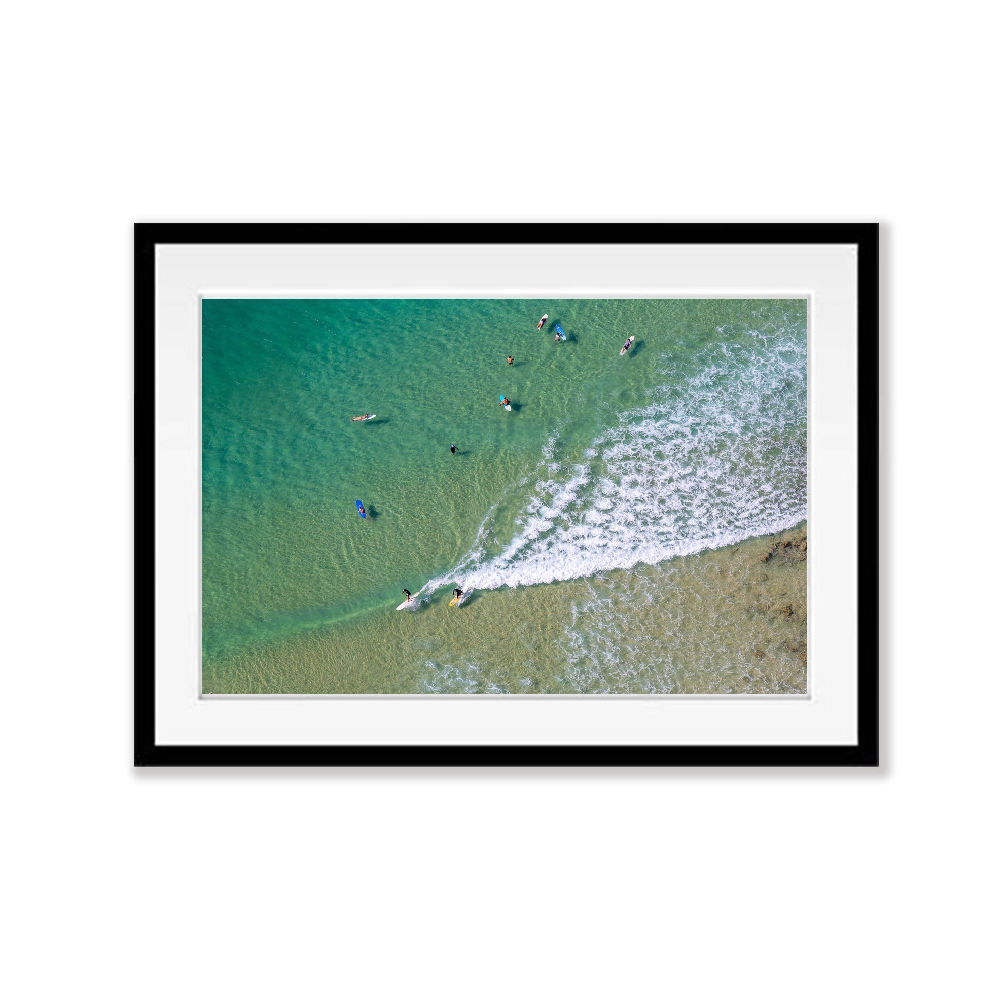Surfers from above No.3, Noosa National Park, Queensland
