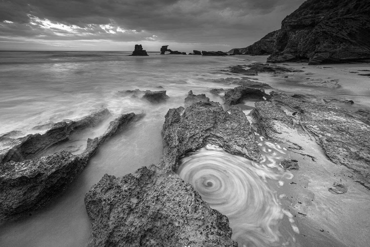 A lake with weird shapes of stones, Swirling Water, Portsea - Mornington Peninsula VIC
