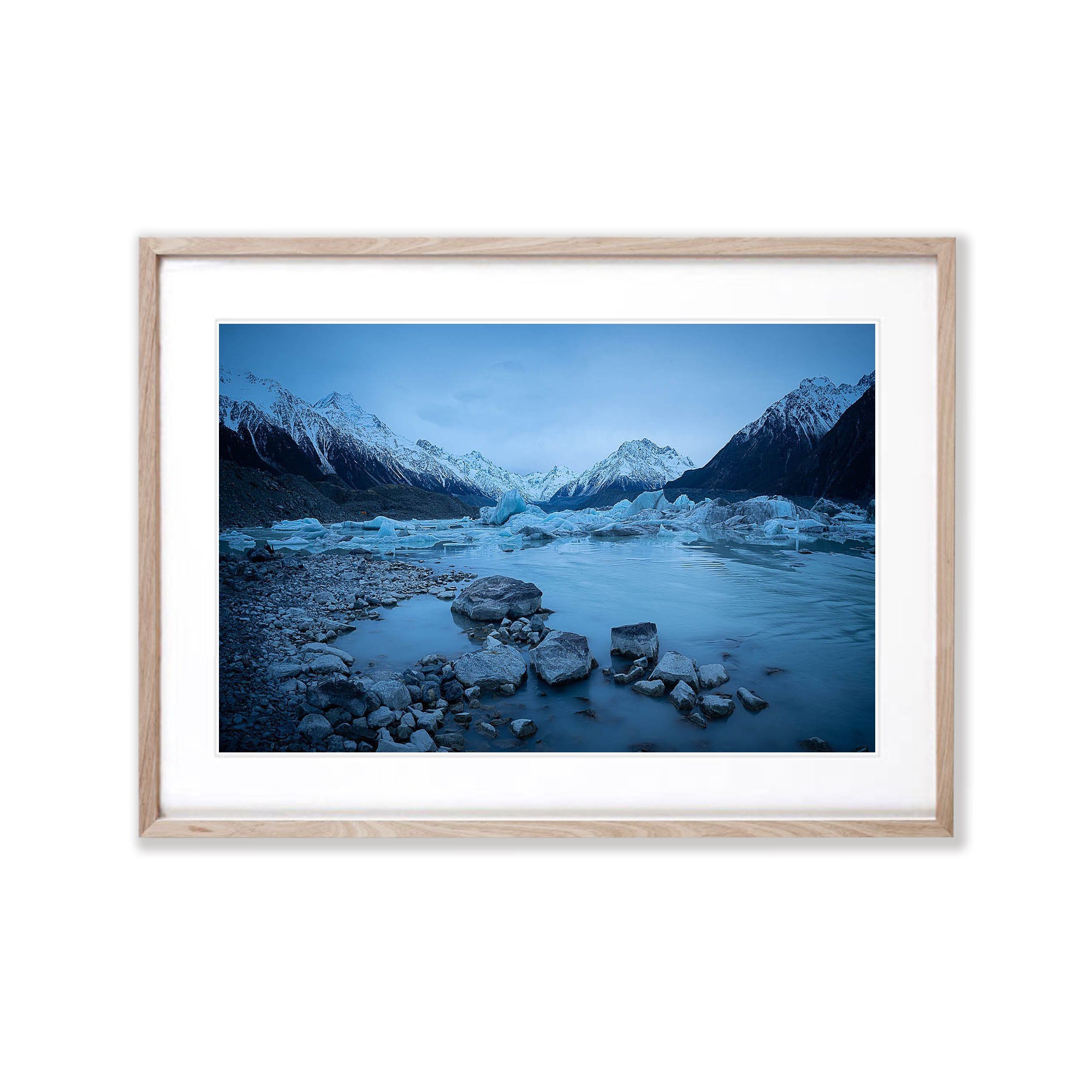 Tasman Lake Winter Dawn, South Island, New Zealand