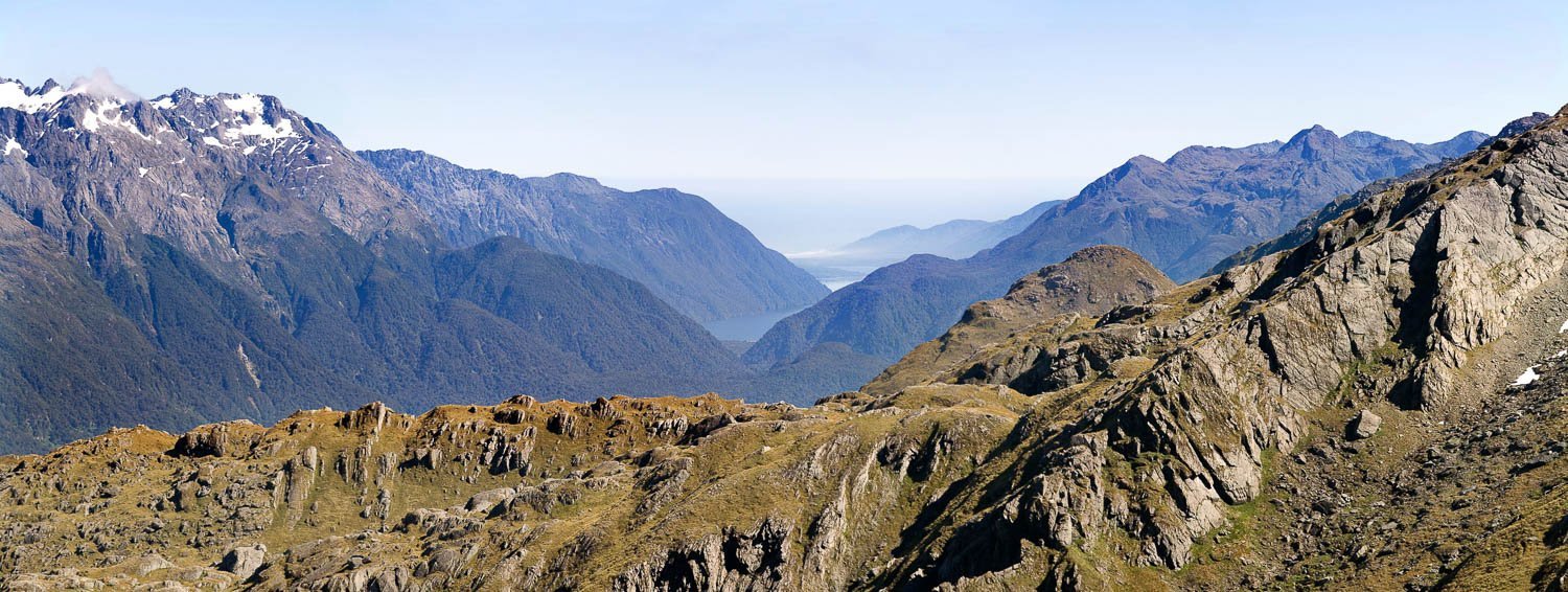 The Hollyford Valley looking toward Martins Bay, Routeburn Track - New Zealand