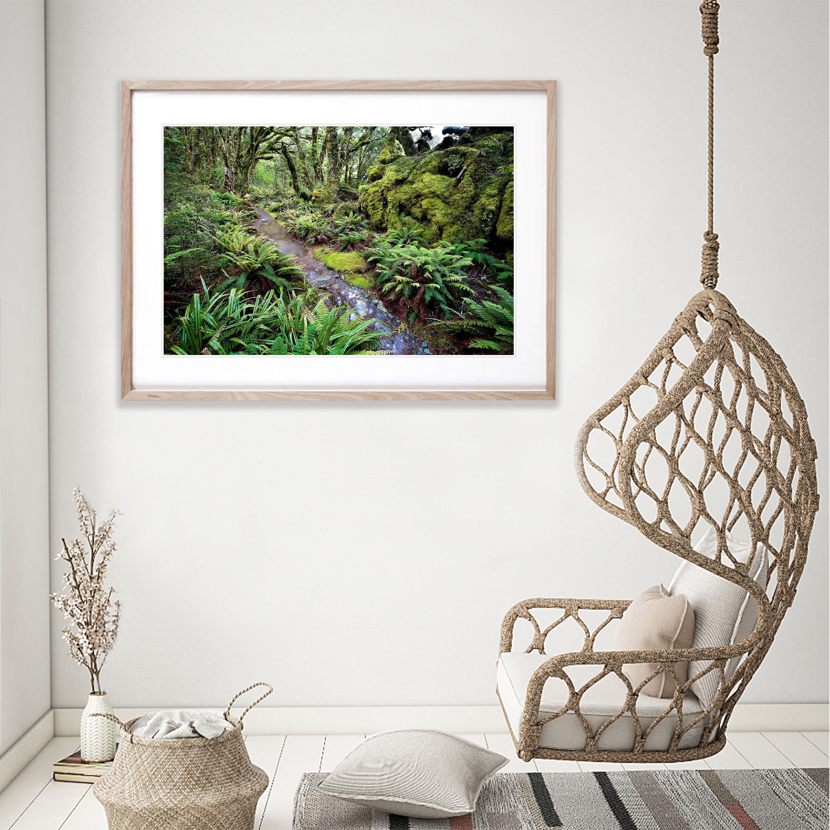 The Routeburn Track through the rainforest - New Zealand