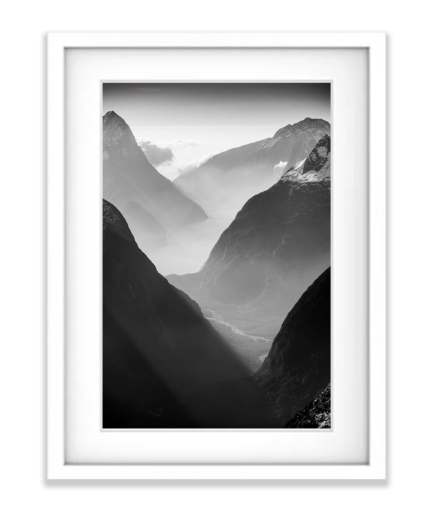 The Steep Cliffs of Fiordland from above, South Island, New Zealand