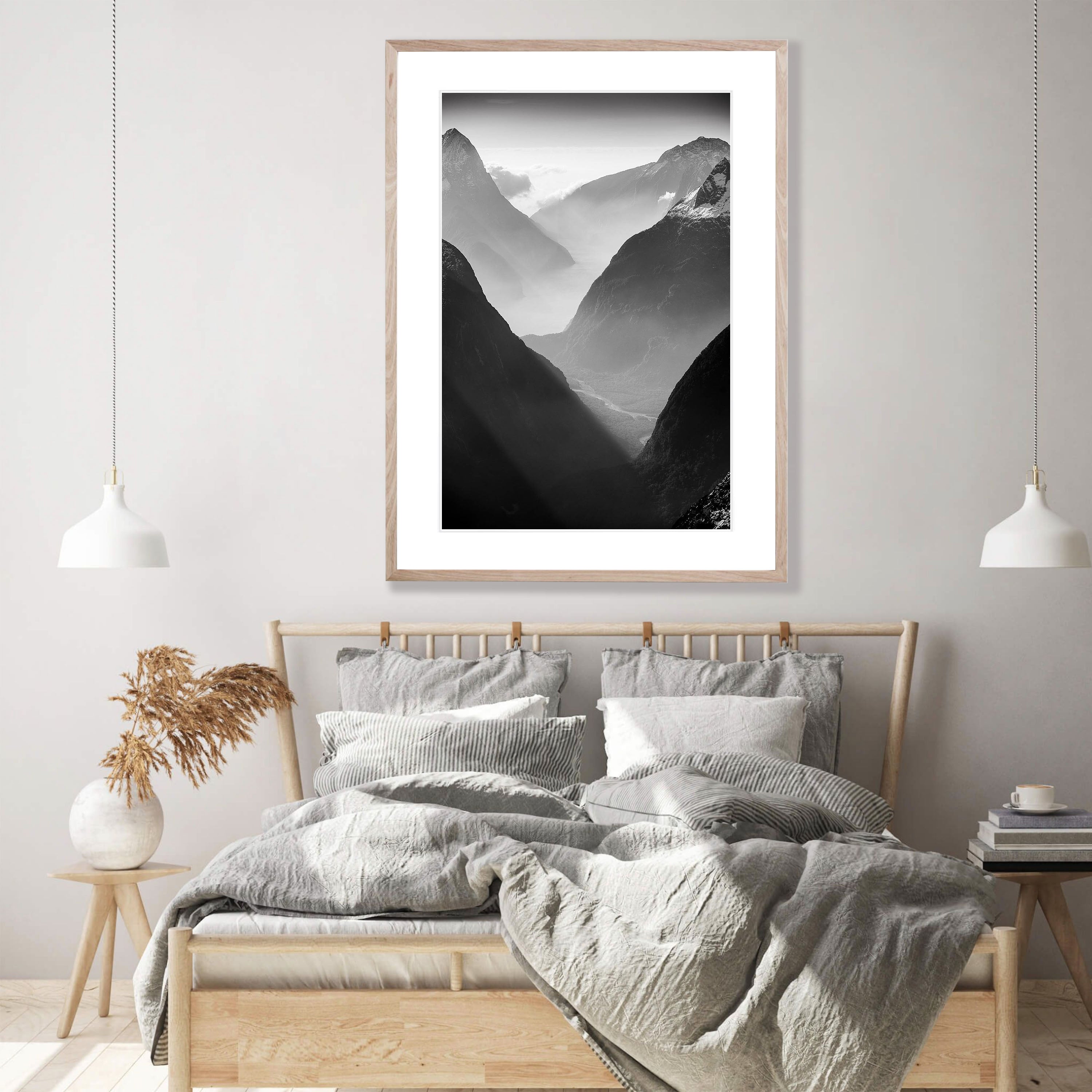 The Steep Cliffs of Fiordland from above, South Island, New Zealand