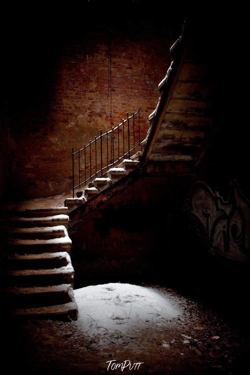 Silent narrow upstairs of an old house