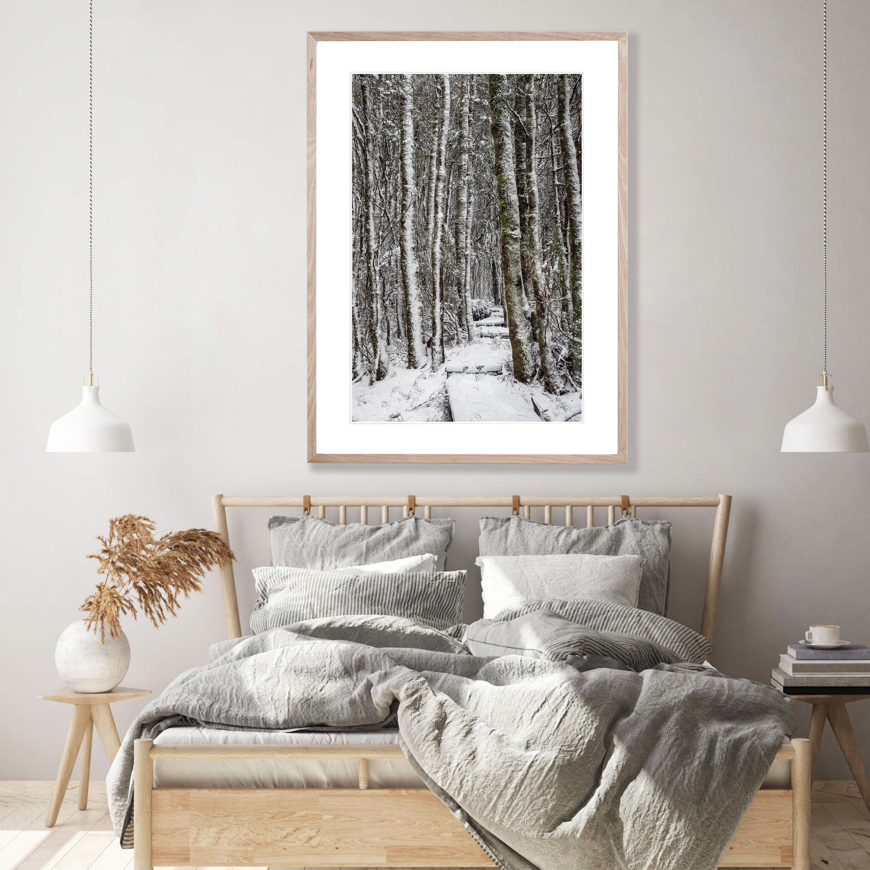 Walkway through the Snow-Covered Forest, Cradle Mountain, Tasmania
