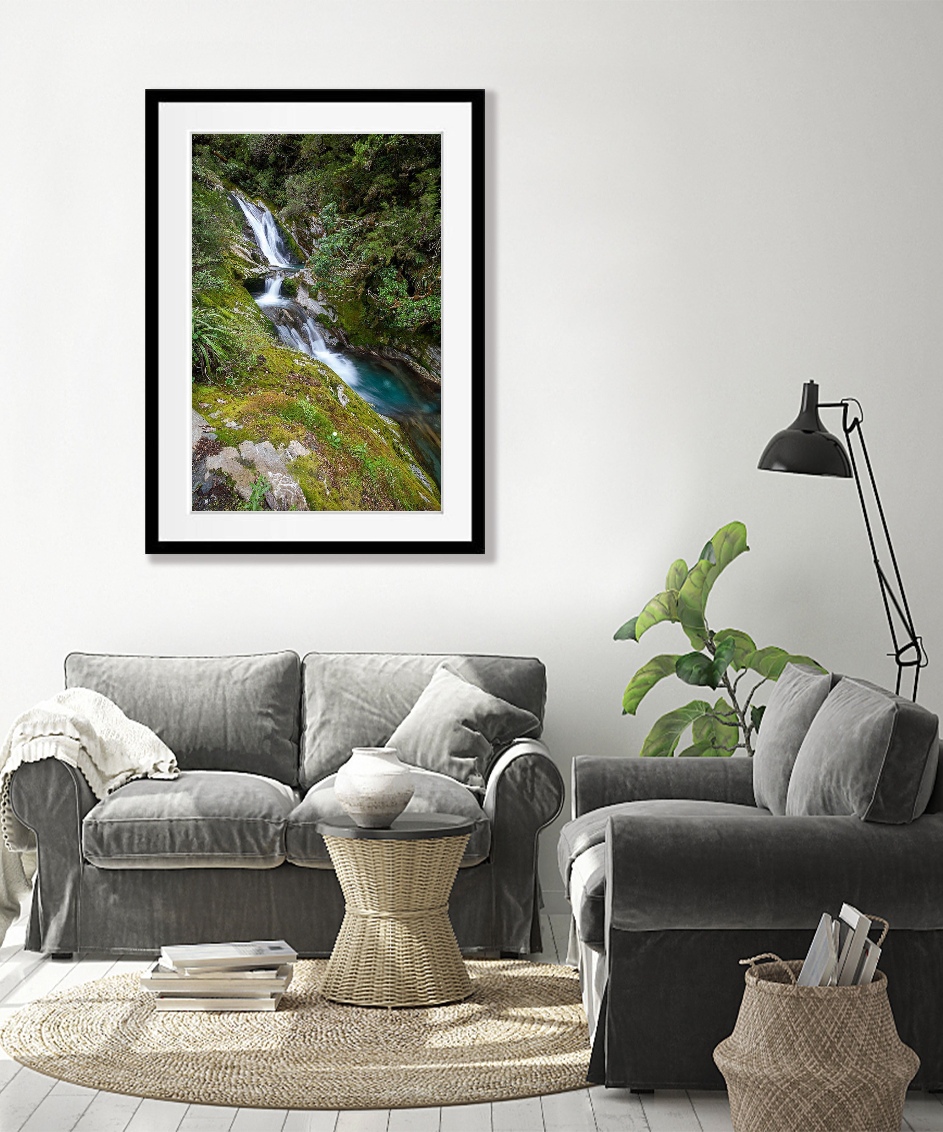 Waterfall, Milford Track - New Zealand