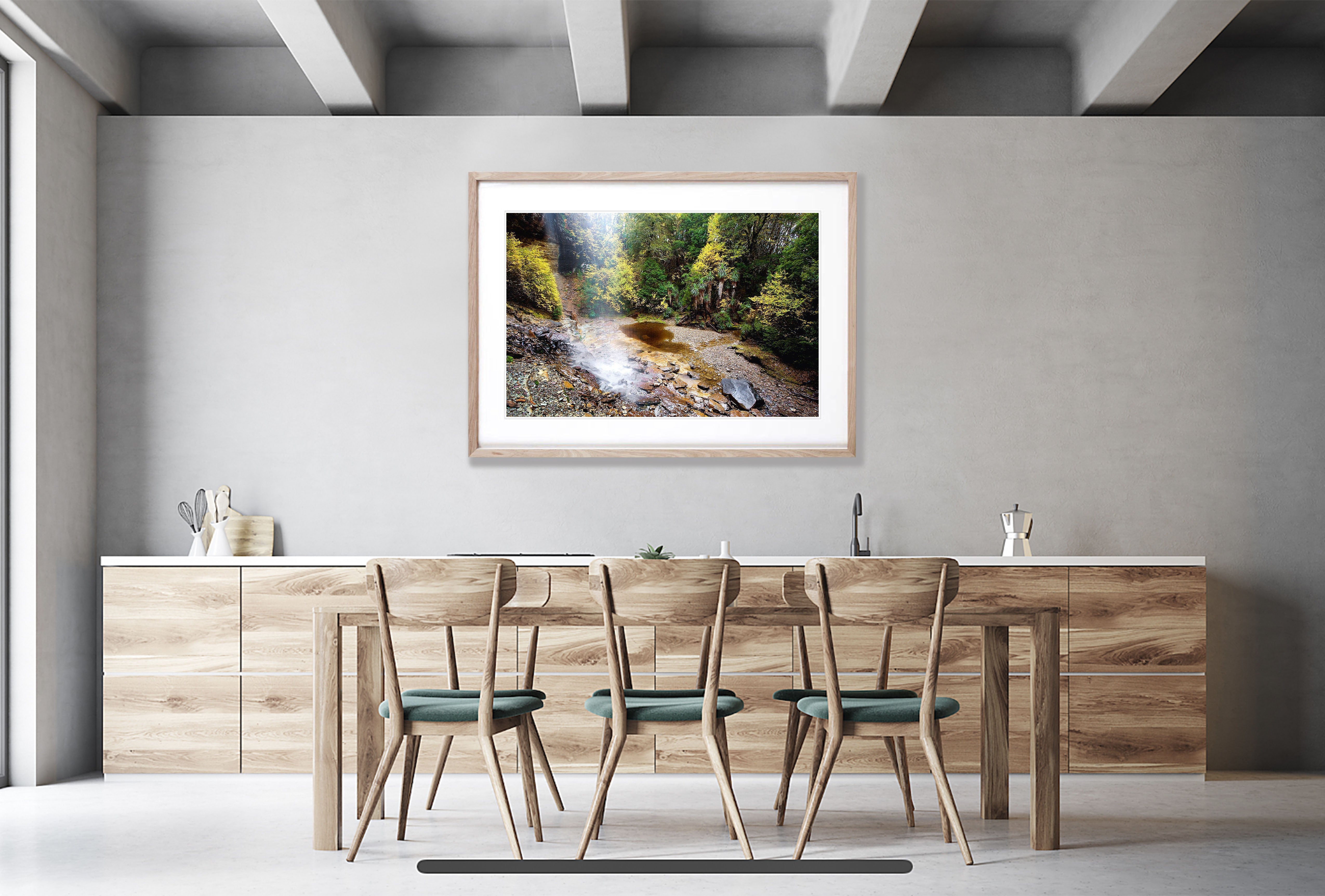 Waterfall Valley in autumn surrounded by fagus, Overland Track, Cradle Mountain, Tasmania