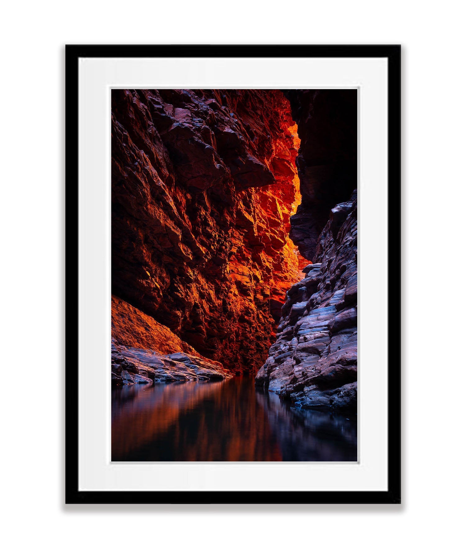 Weano Gorge Fire Light, Karijini, The Pilbara