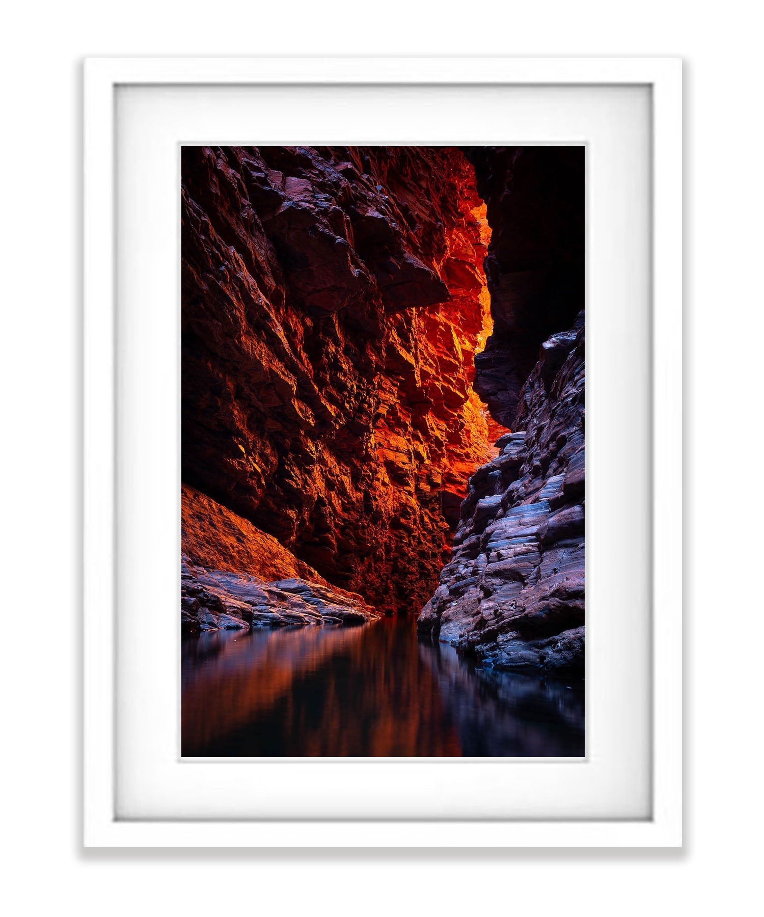 Weano Gorge Fire Light, Karijini, The Pilbara