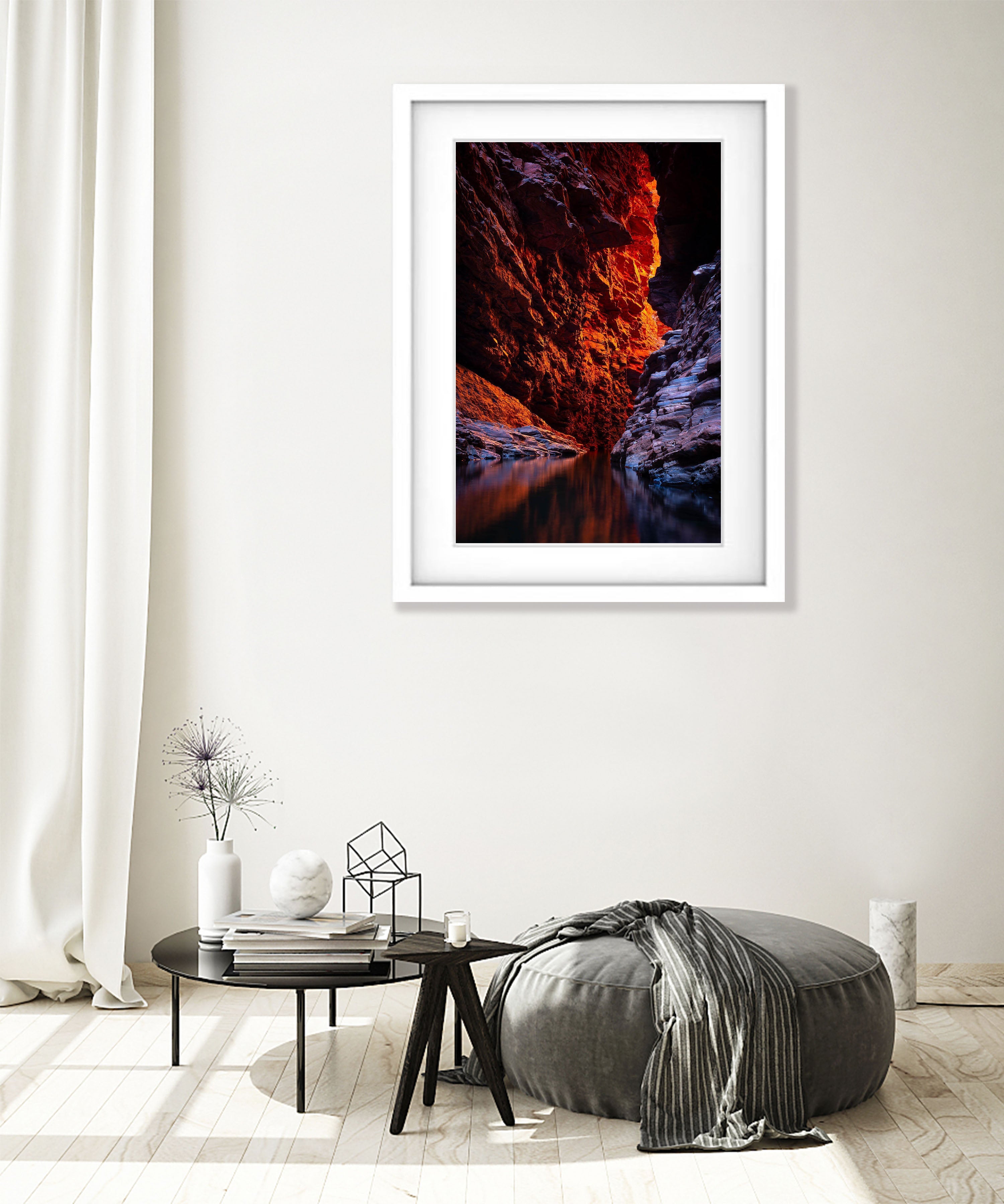 Weano Gorge Fire Light, Karijini, The Pilbara