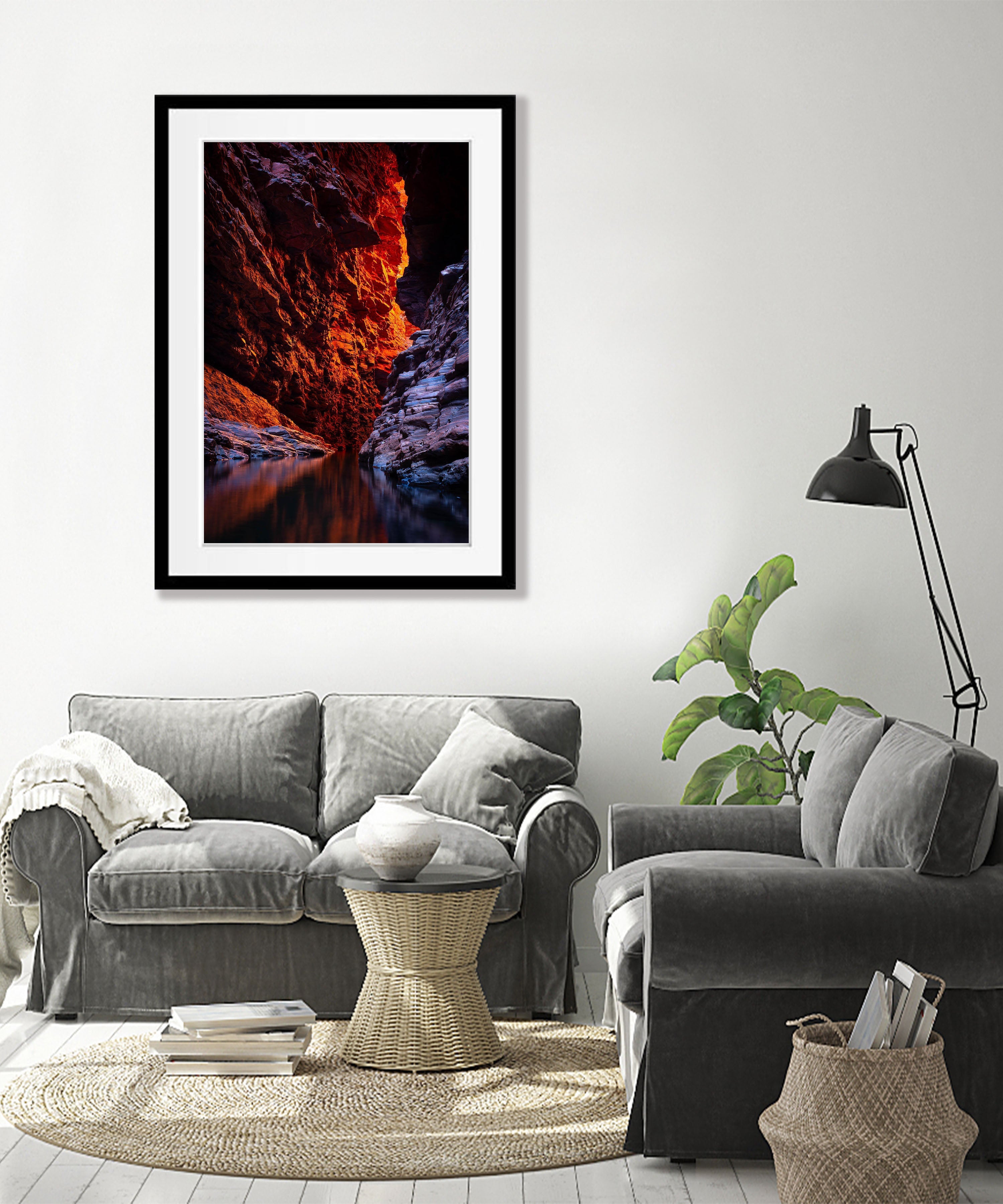 Weano Gorge Fire Light, Karijini, The Pilbara