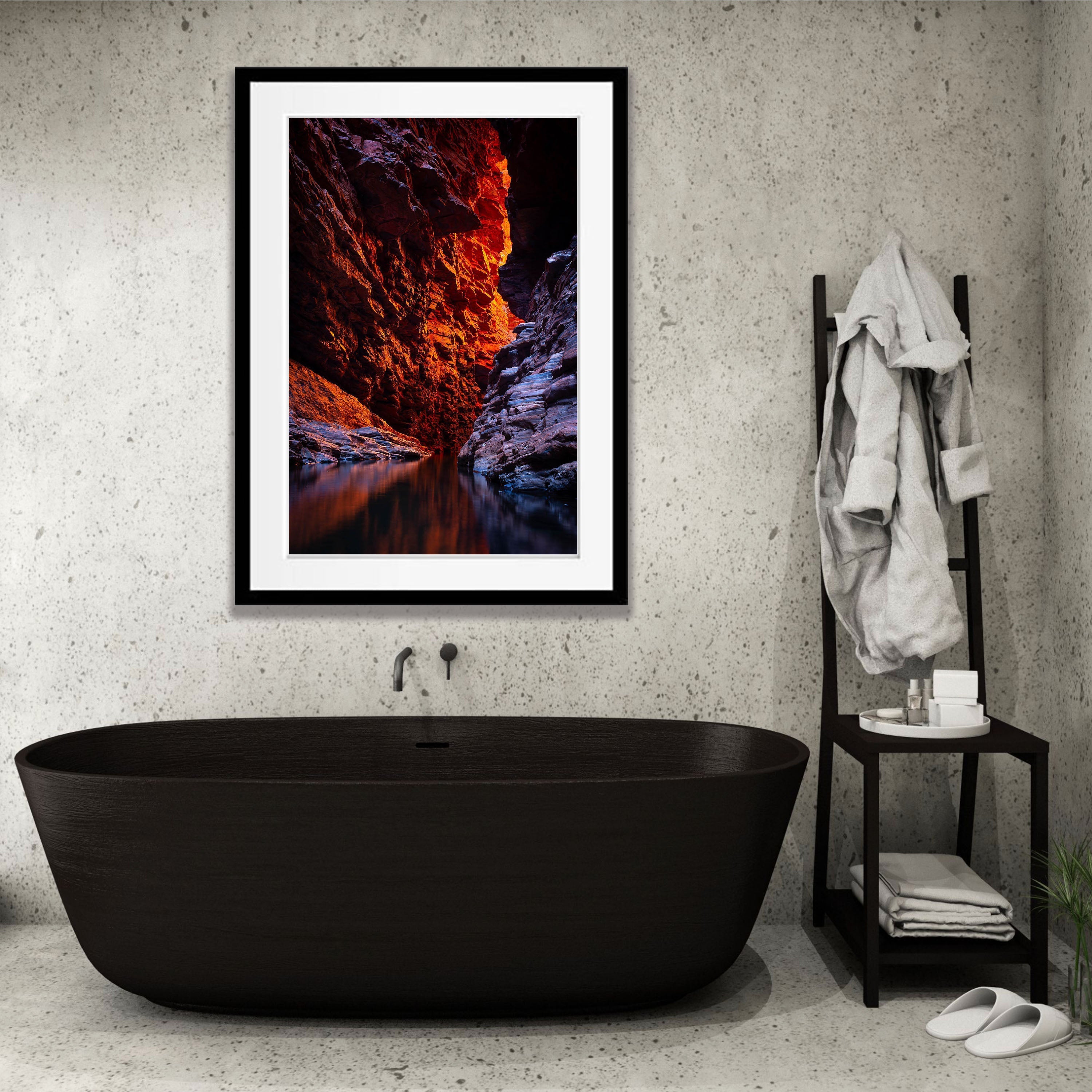 Weano Gorge Fire Light, Karijini, The Pilbara