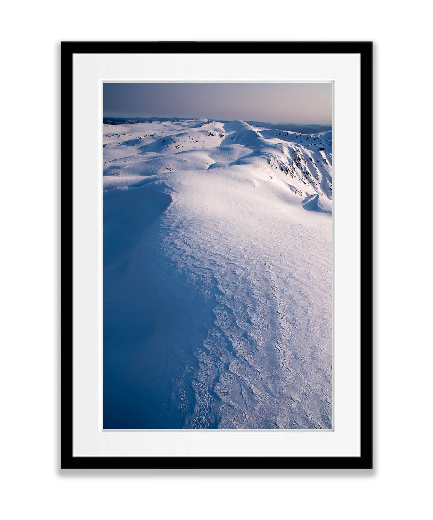 Winter Aerial Views over the Snowy Mountains, New South Wales