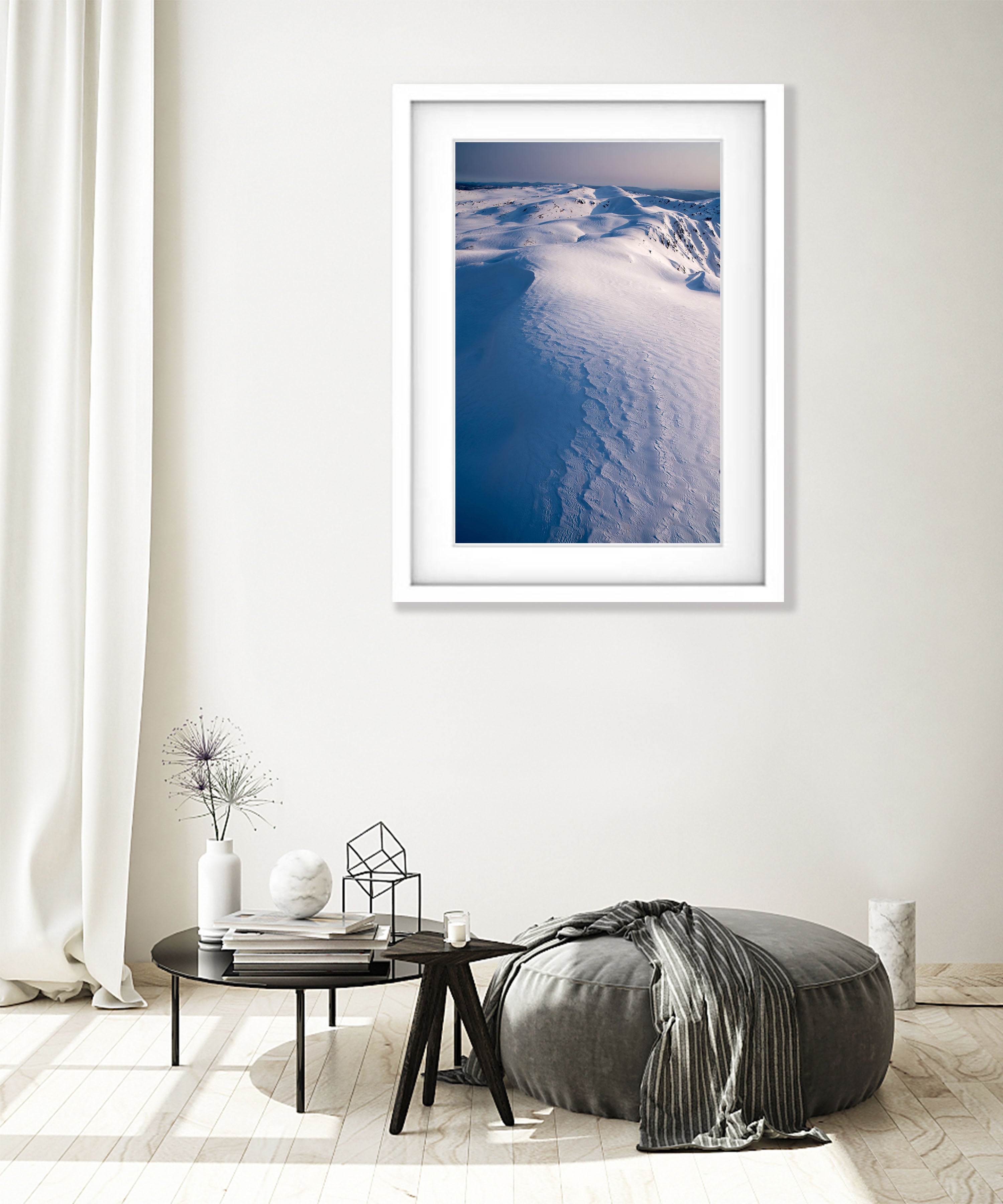 Winter Aerial Views over the Snowy Mountains, New South Wales
