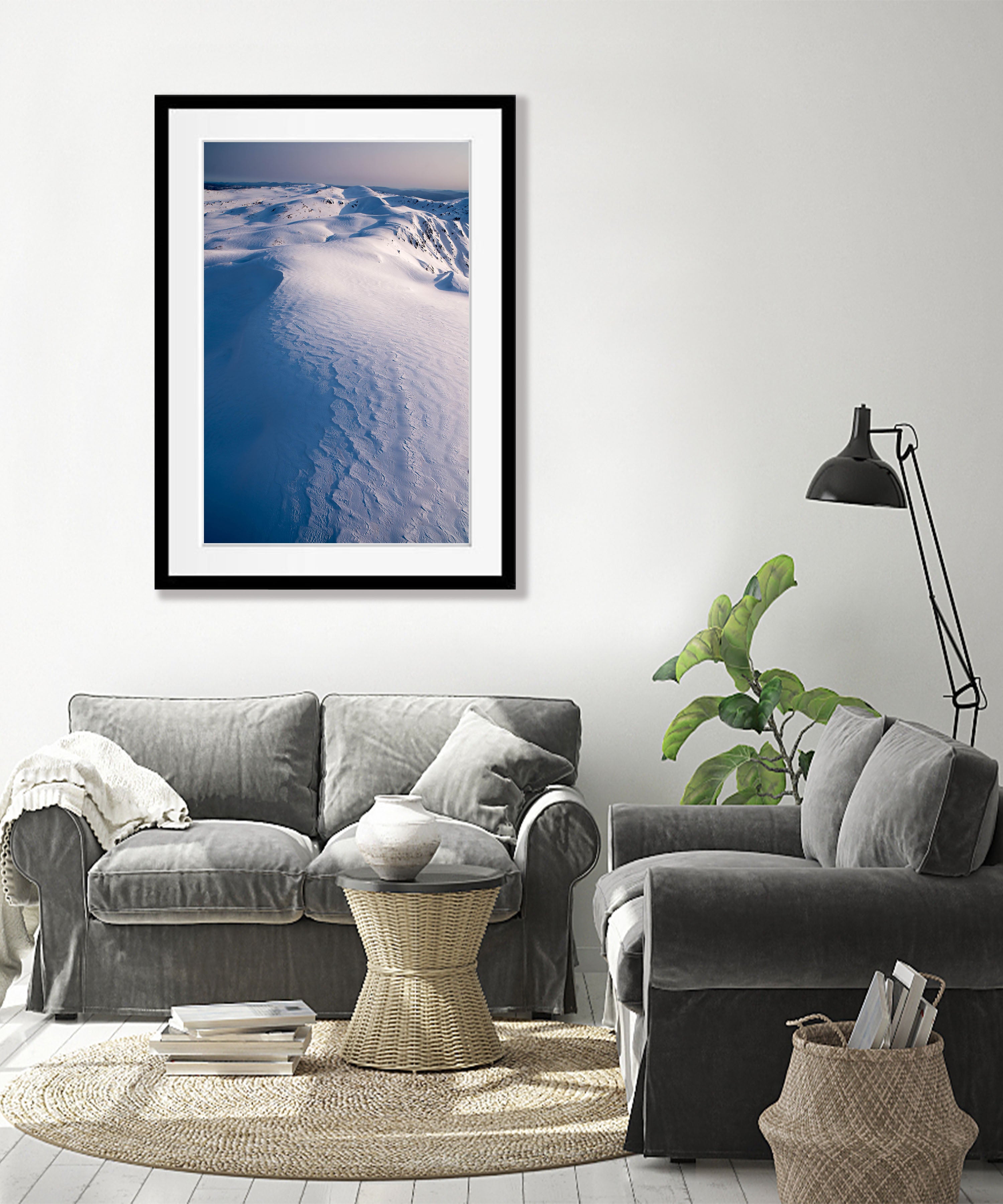 Winter Aerial Views over the Snowy Mountains, New South Wales