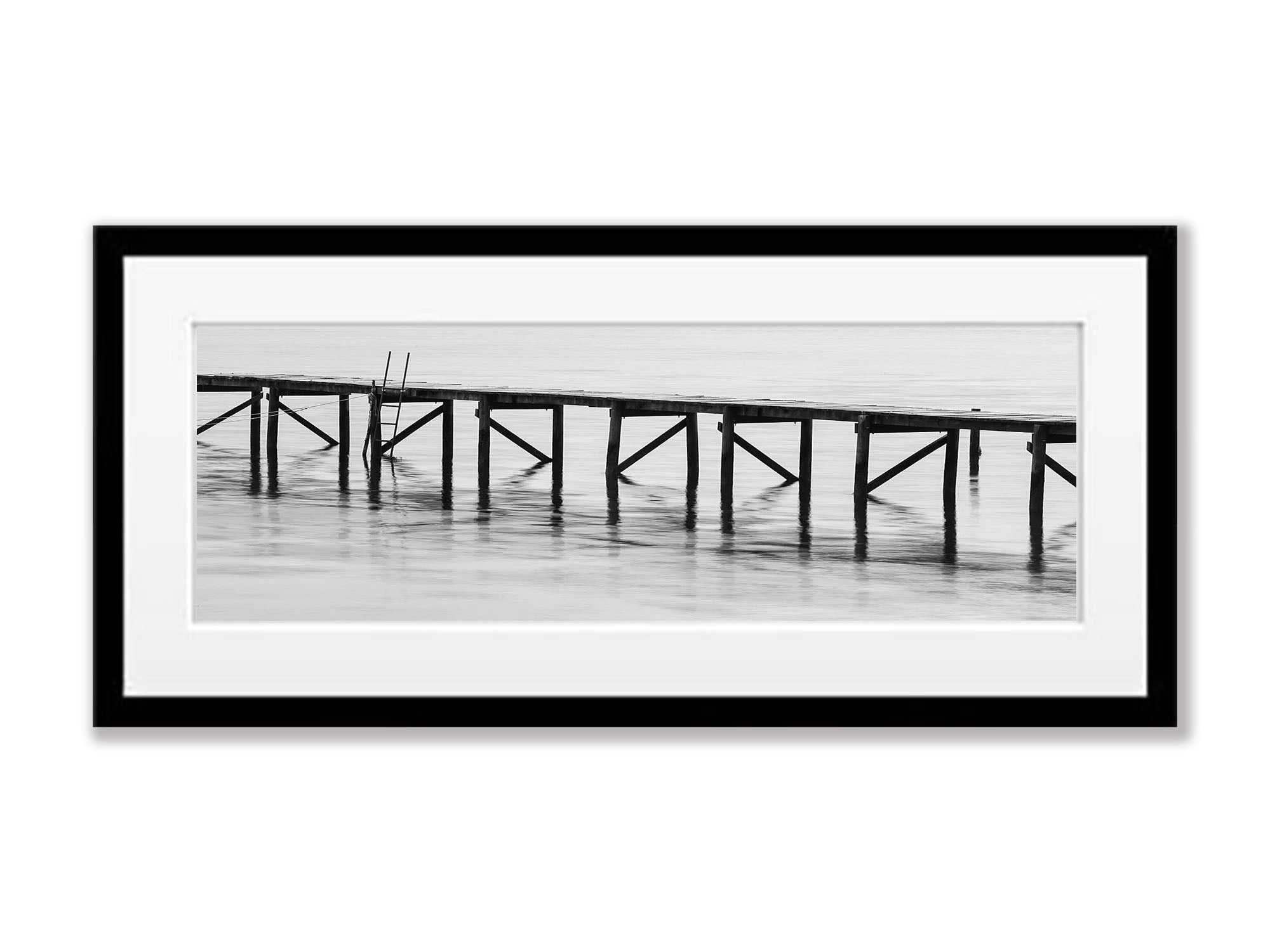 Wooden Jetty abstract, Bay of Fires