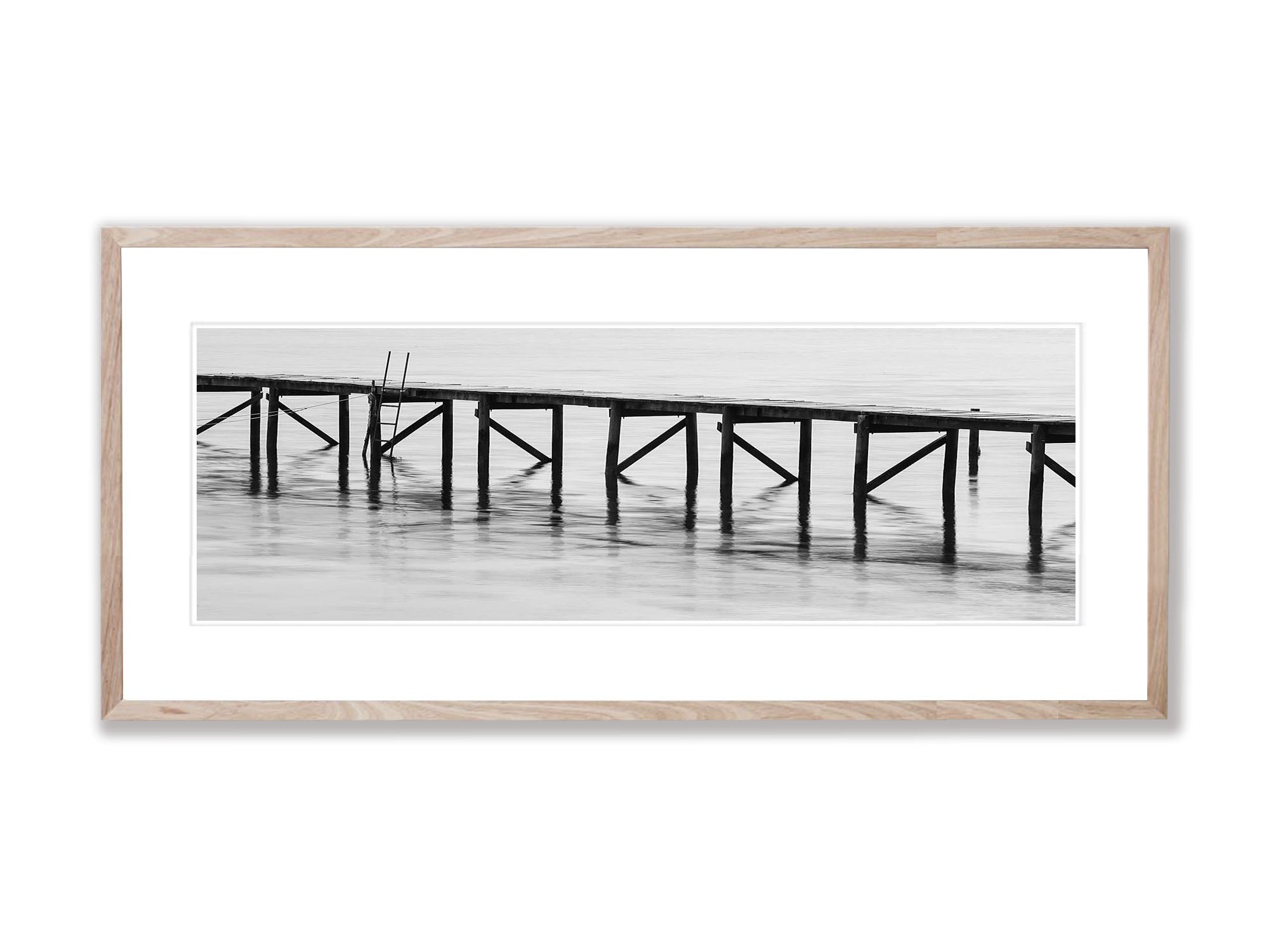 Wooden Jetty abstract, Bay of Fires