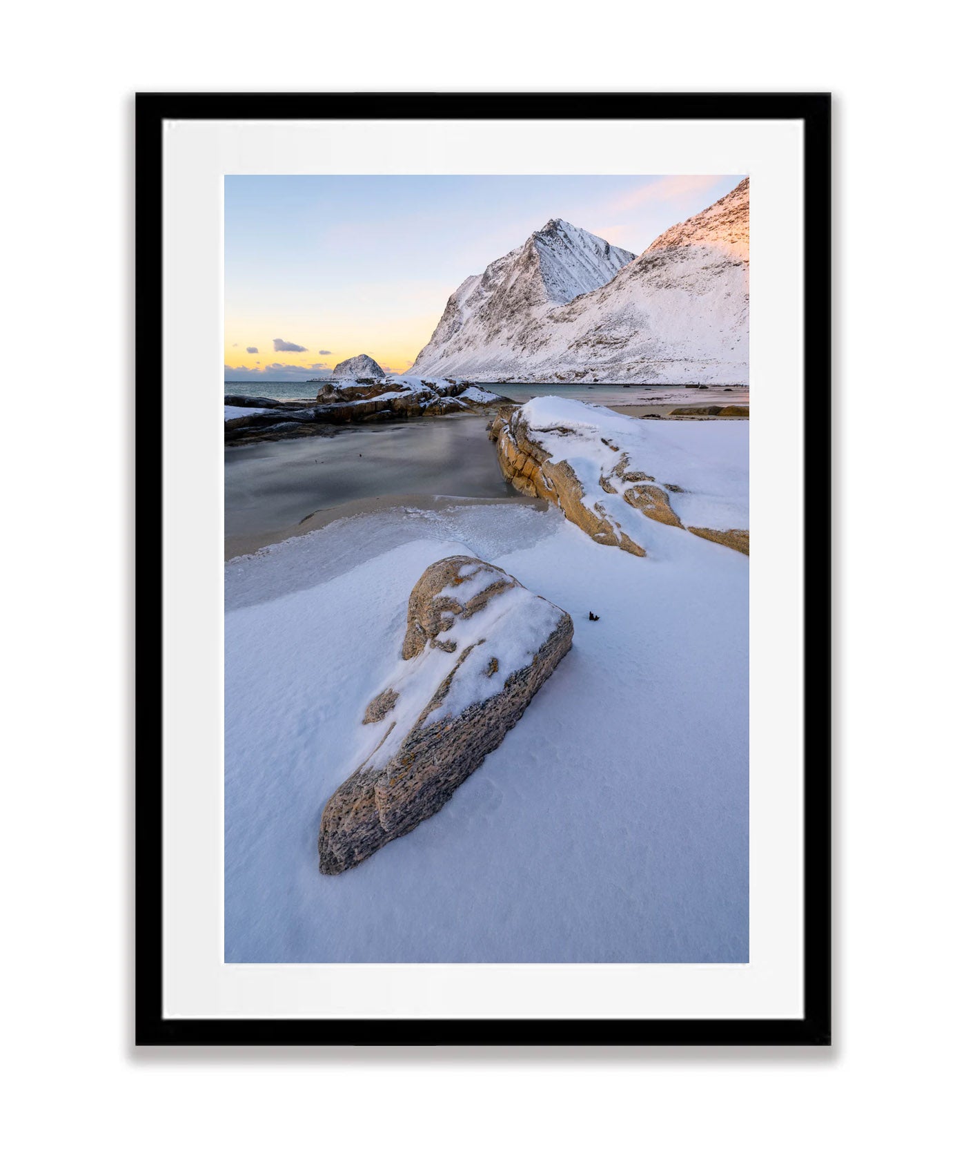 Frozen Beaches, Lofoten, Norway