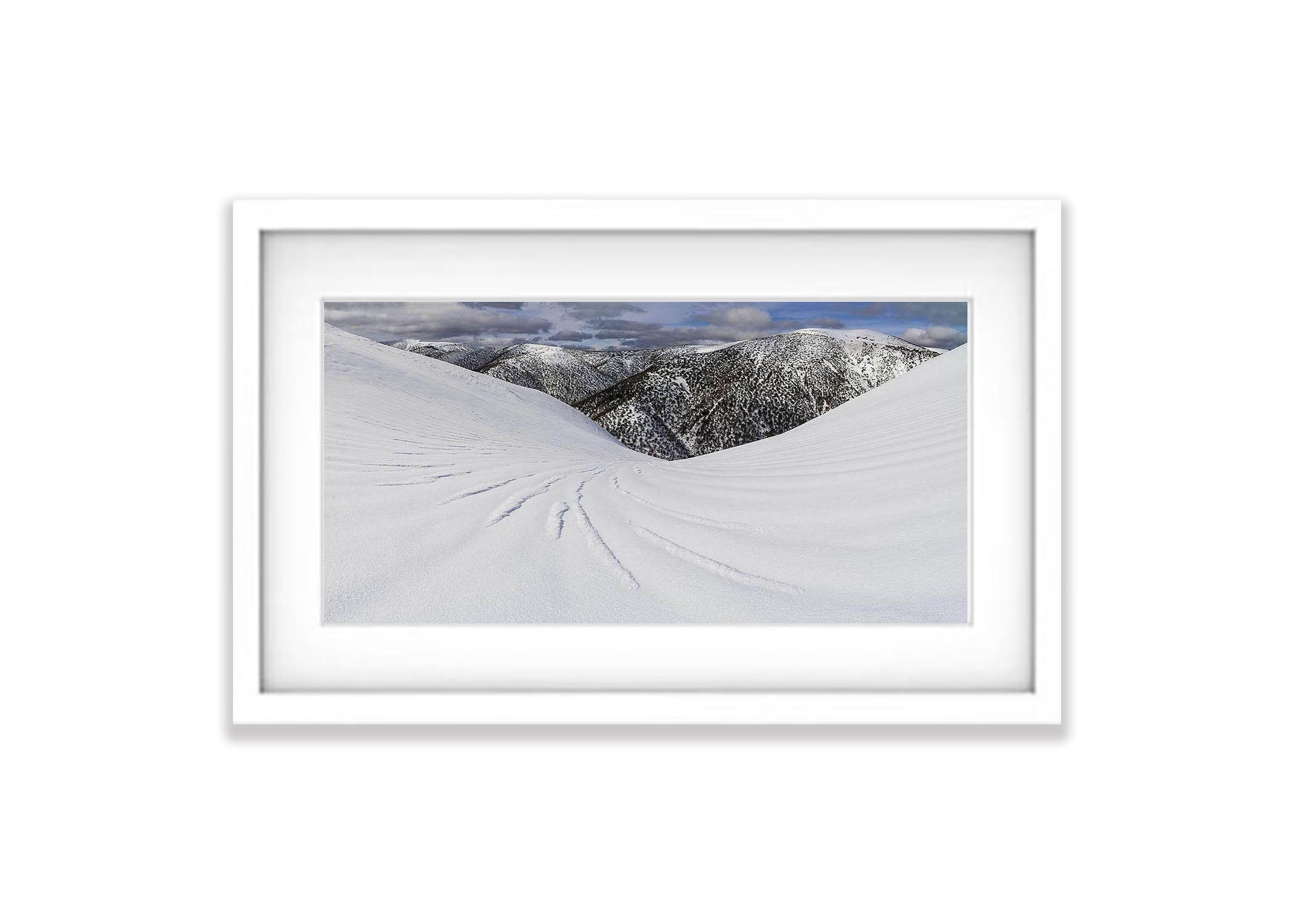 ARTWORK INSTOCK - Razorback Ridge, Mount Hotham VIC - 150x75cms Canvas Raw Oak