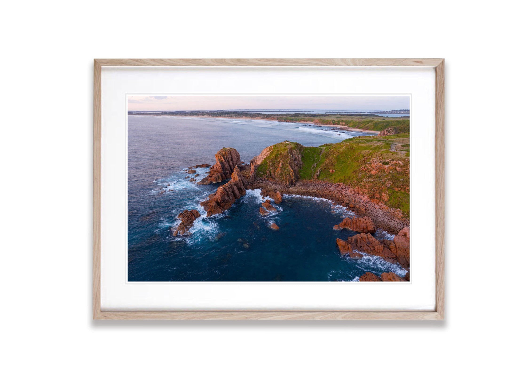 Cape Woolamai at sunset from above