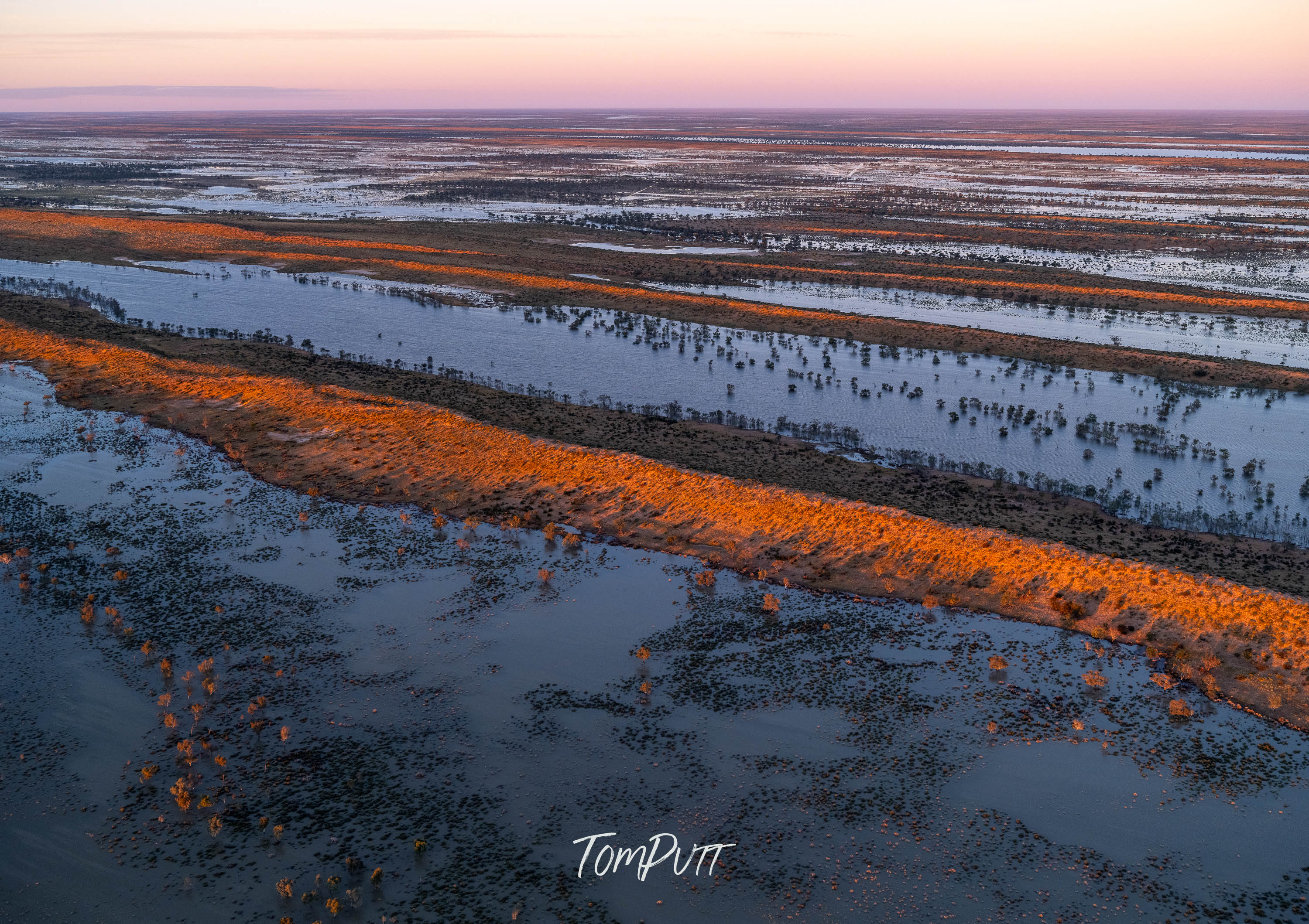 Sunlit Ribbons. Simpson Desert