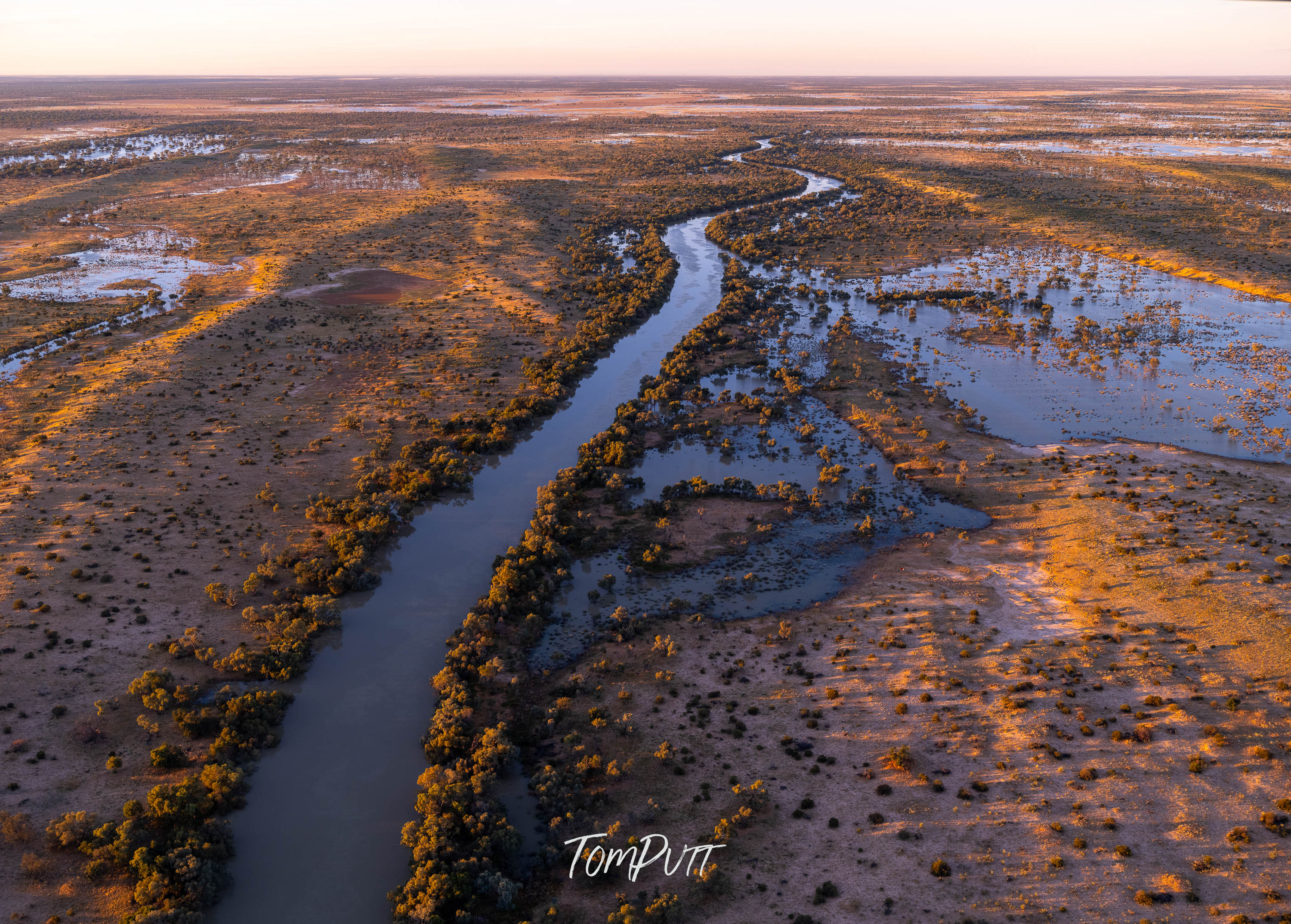 Golden Meander. Simpson Desert