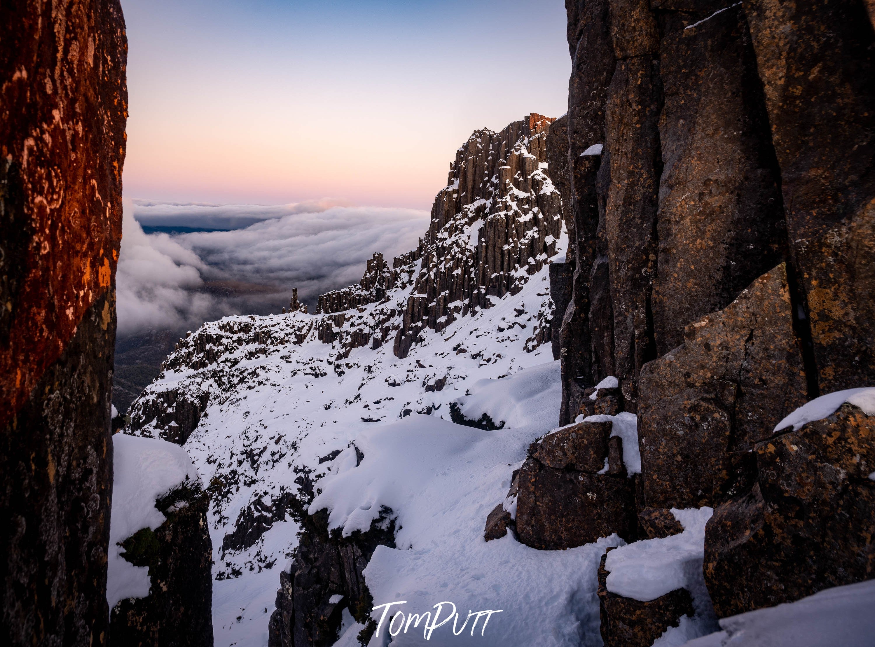 Sunset from the top of Cradle Mountain, Tasmania