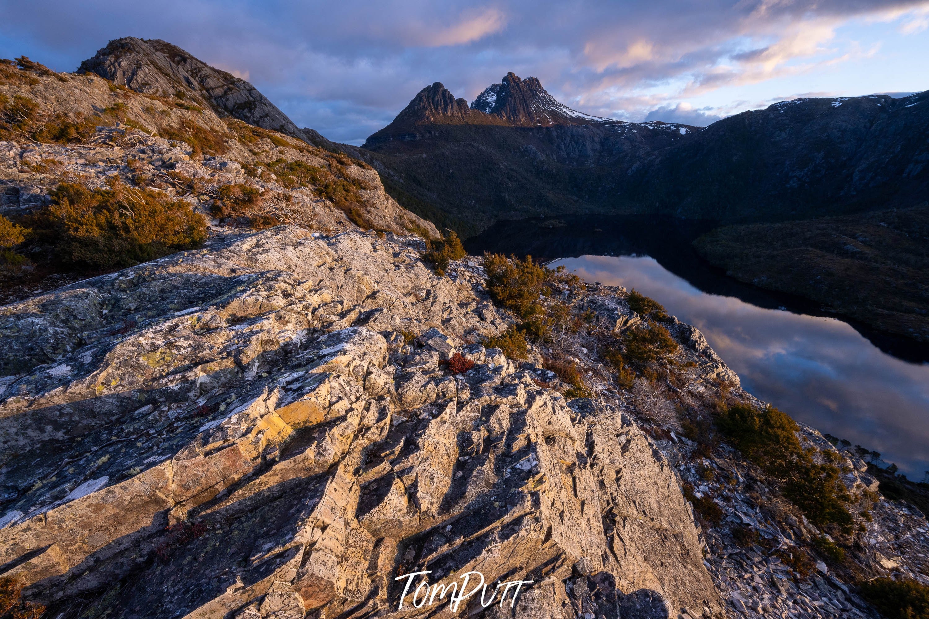 Cradle Mountain sunset near Hanson's Peak, Tasmania