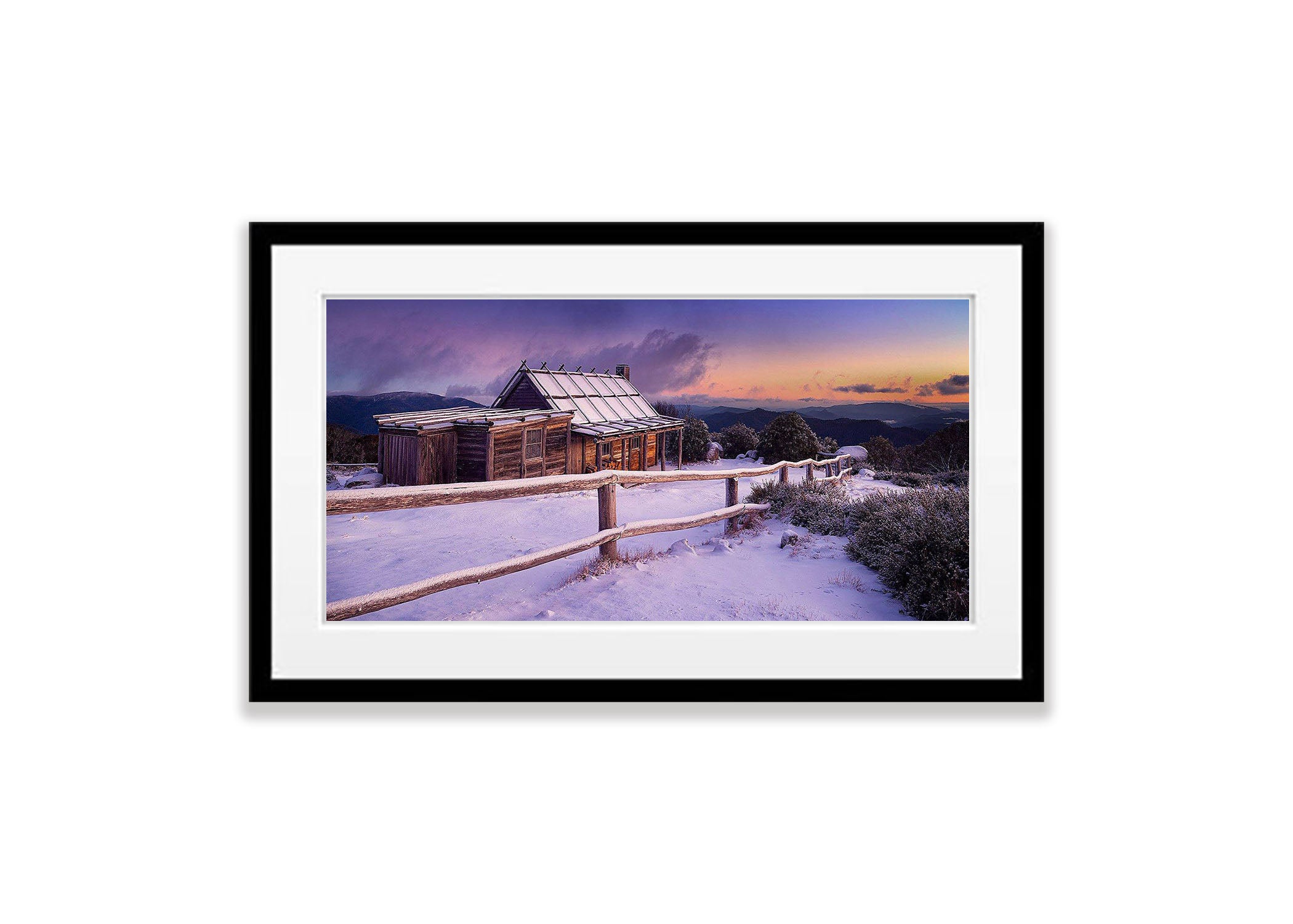 ARTWORK INSTOCK - Craig's Hut Dawn - Victorian High Country - 200 x 100cms Canvas Raw Oak Print
