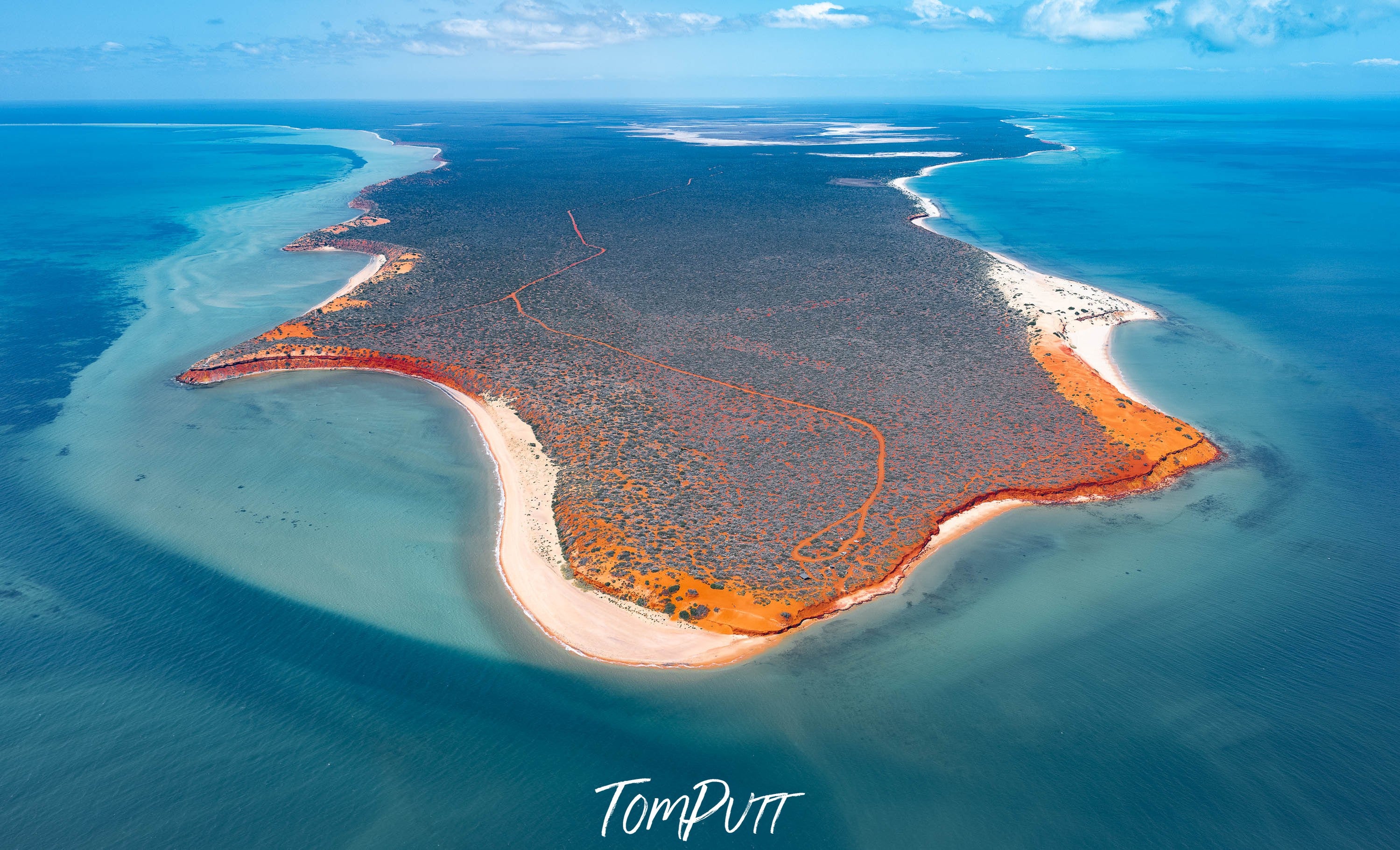 Cape Peron from above, Shark Bay, WA Aerial