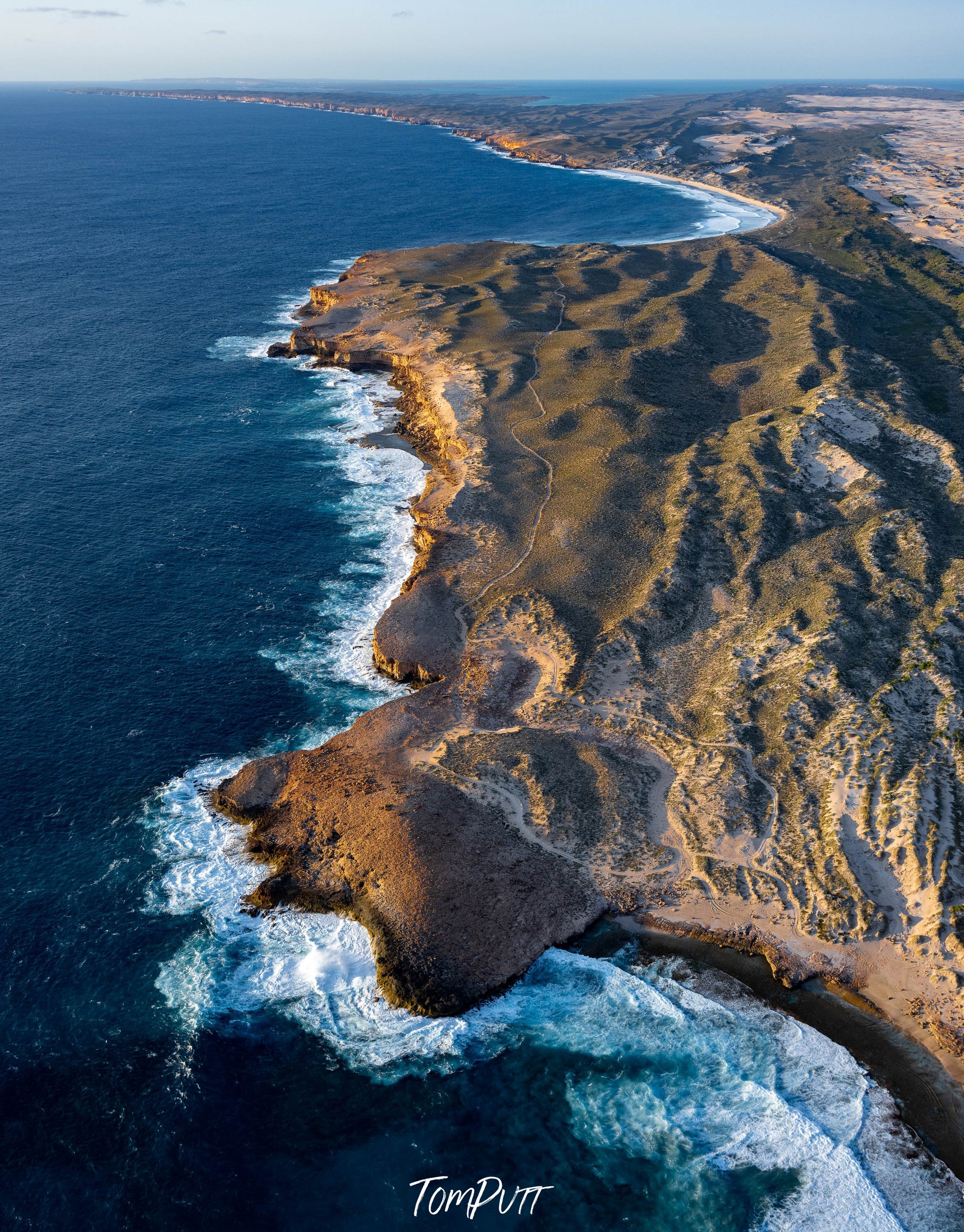 Steep Point coastline, Shark Bay, WA Aerial