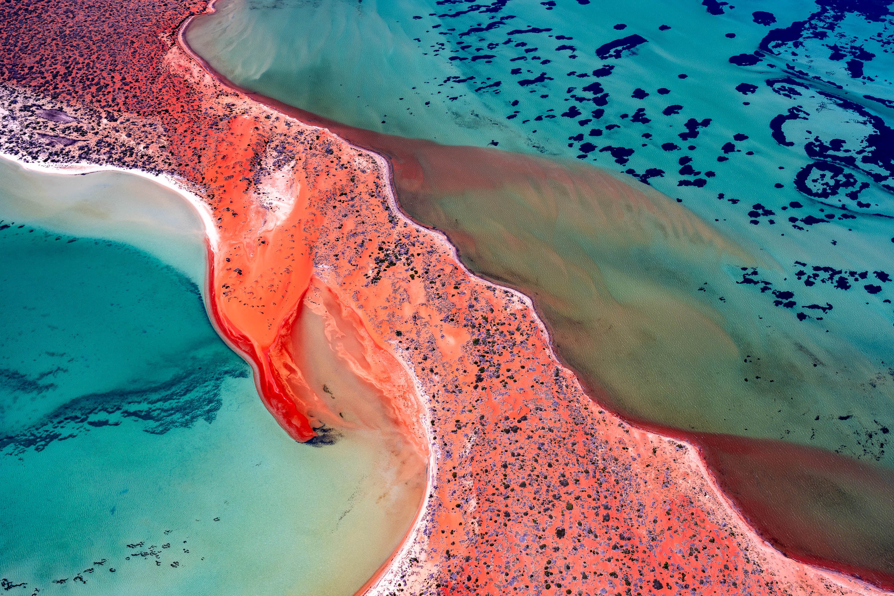 Red Dunes, Shark Bay, WA Aerial