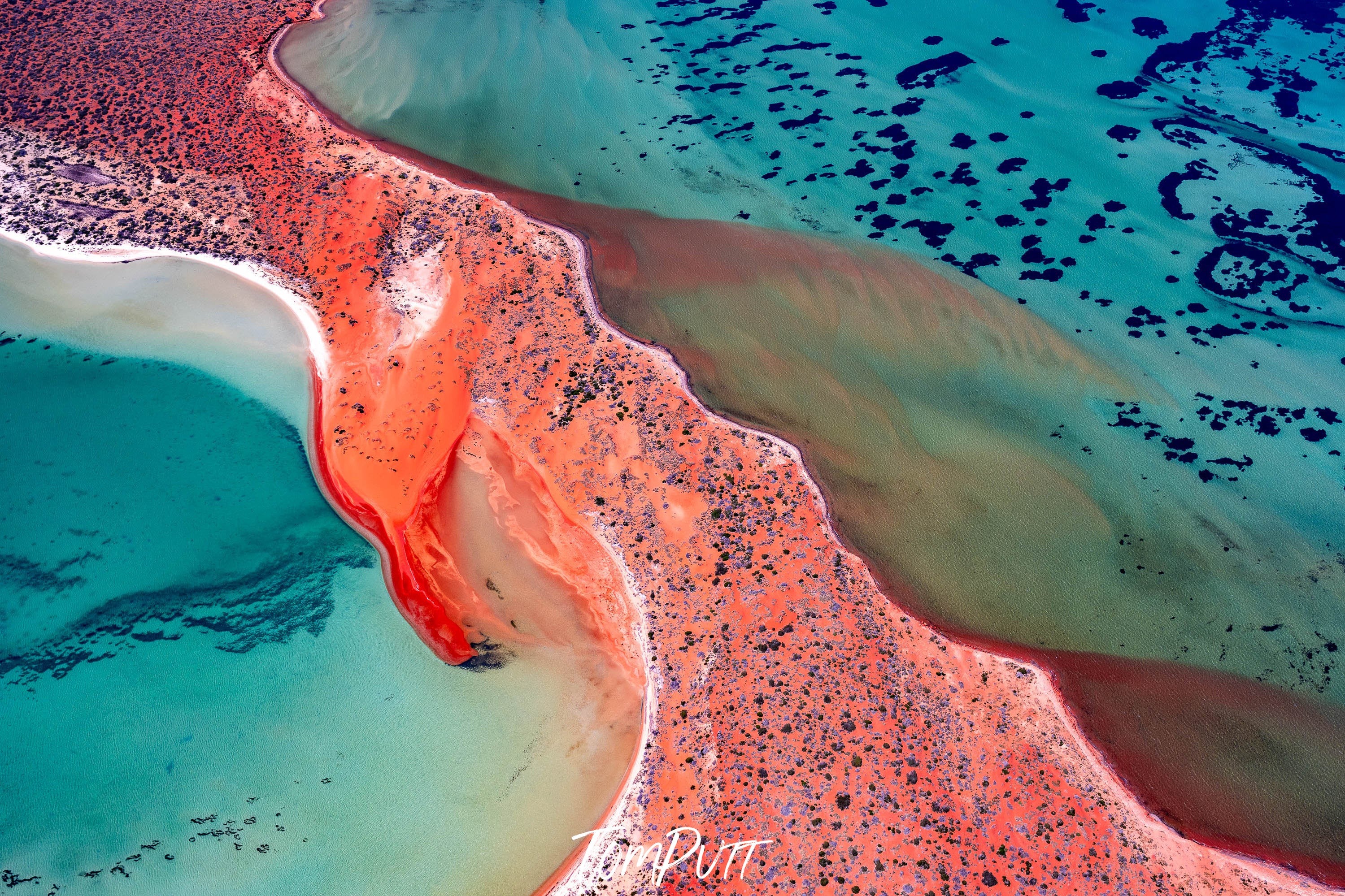 Red Dunes, Shark Bay, WA Aerial