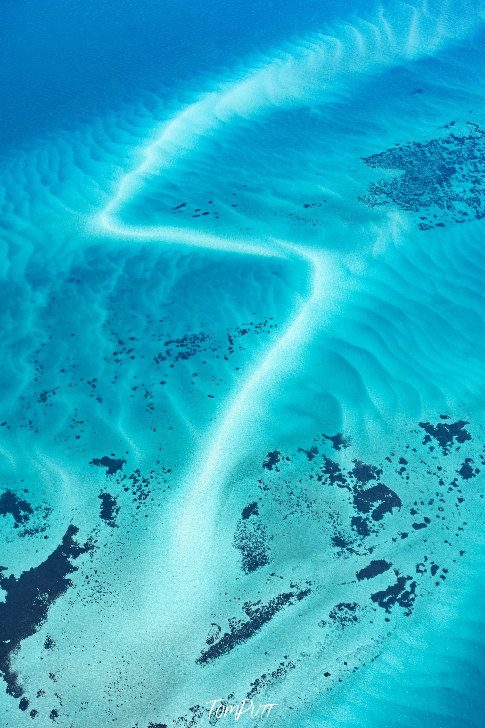 Z Sandbar, Shark Bay, WA Aerial