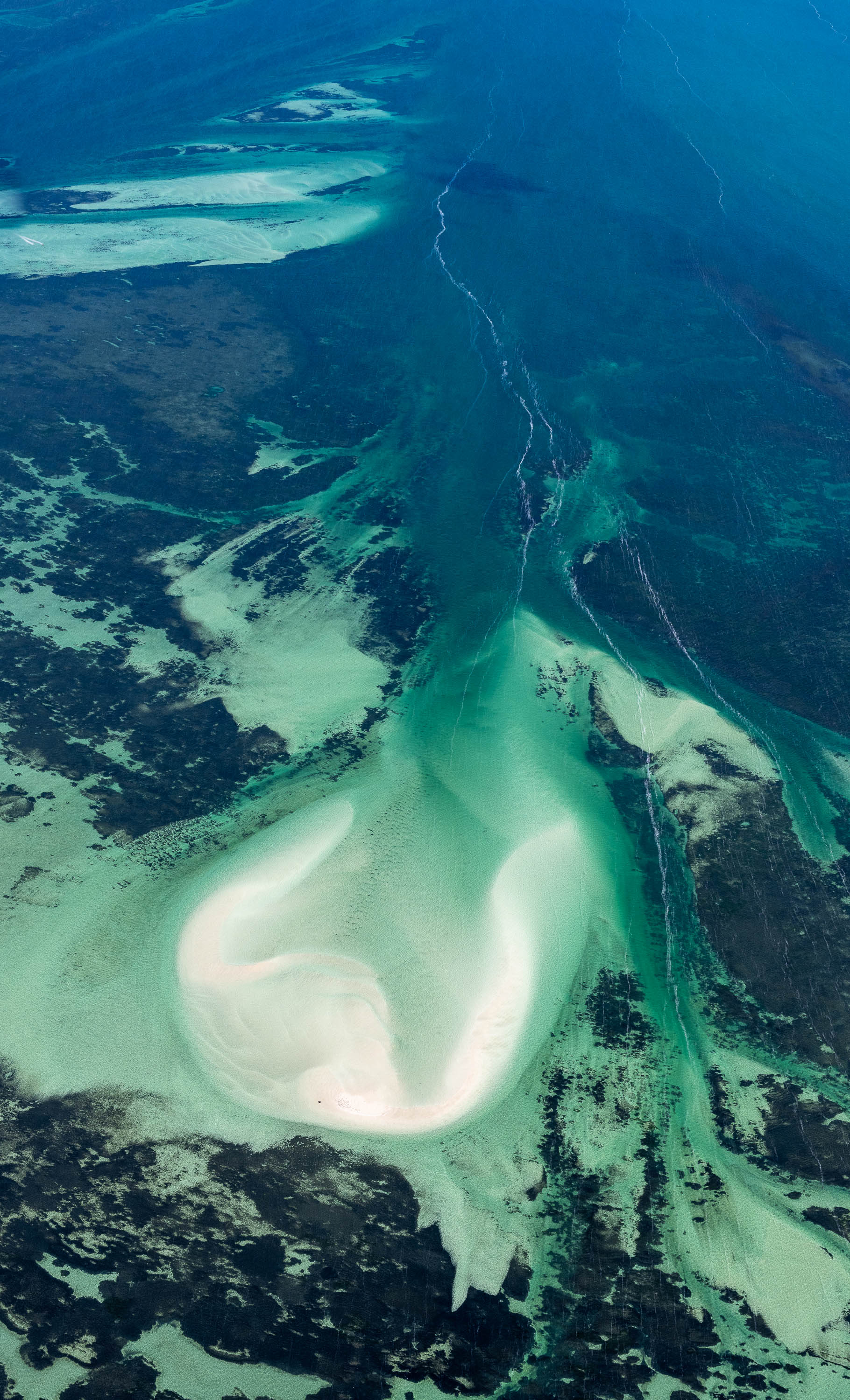 Jellyfish Sandbar, Shark Bay, WA Aerial