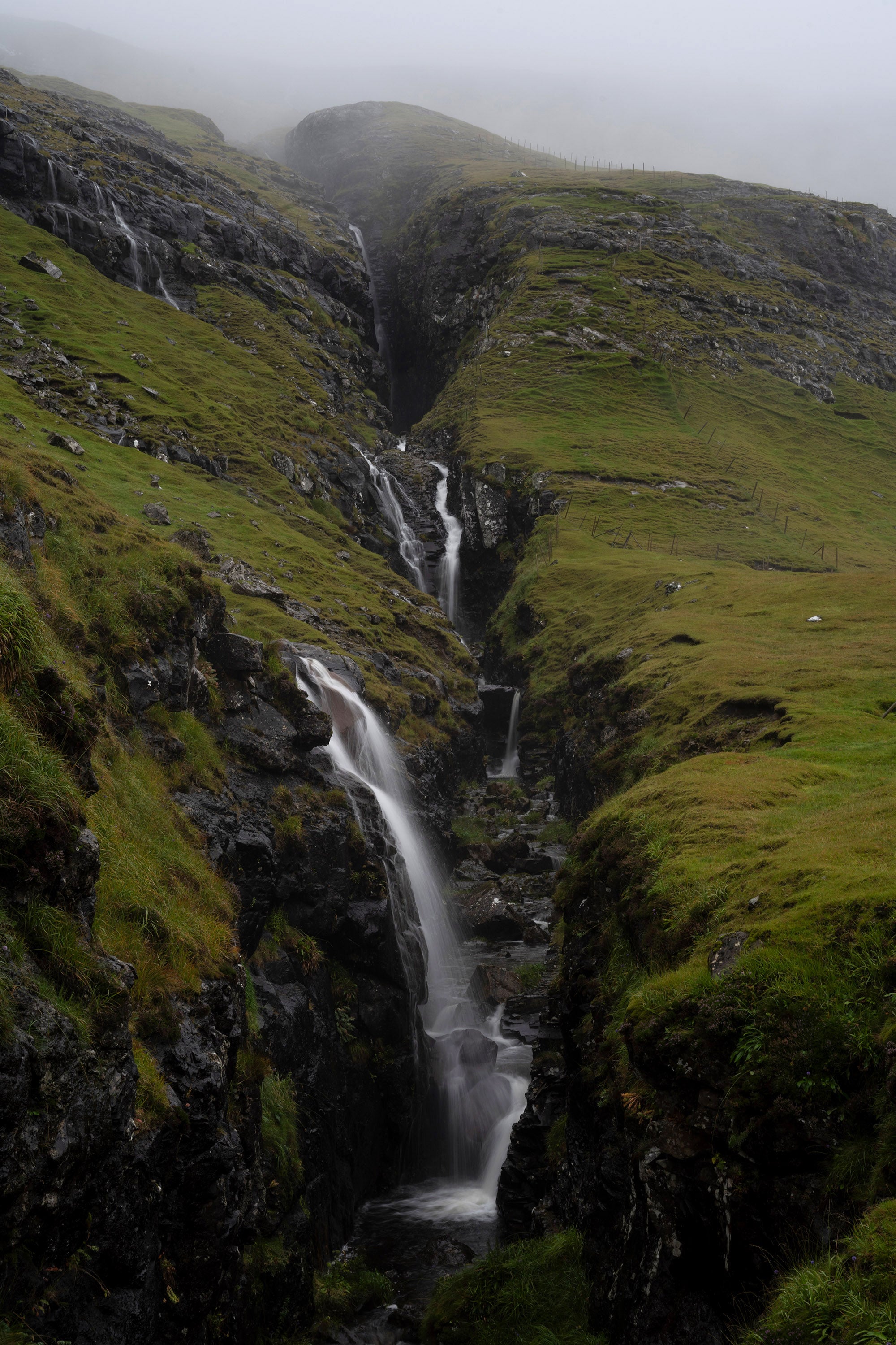 Funningsfjørður Waterfall, Faroe Islands