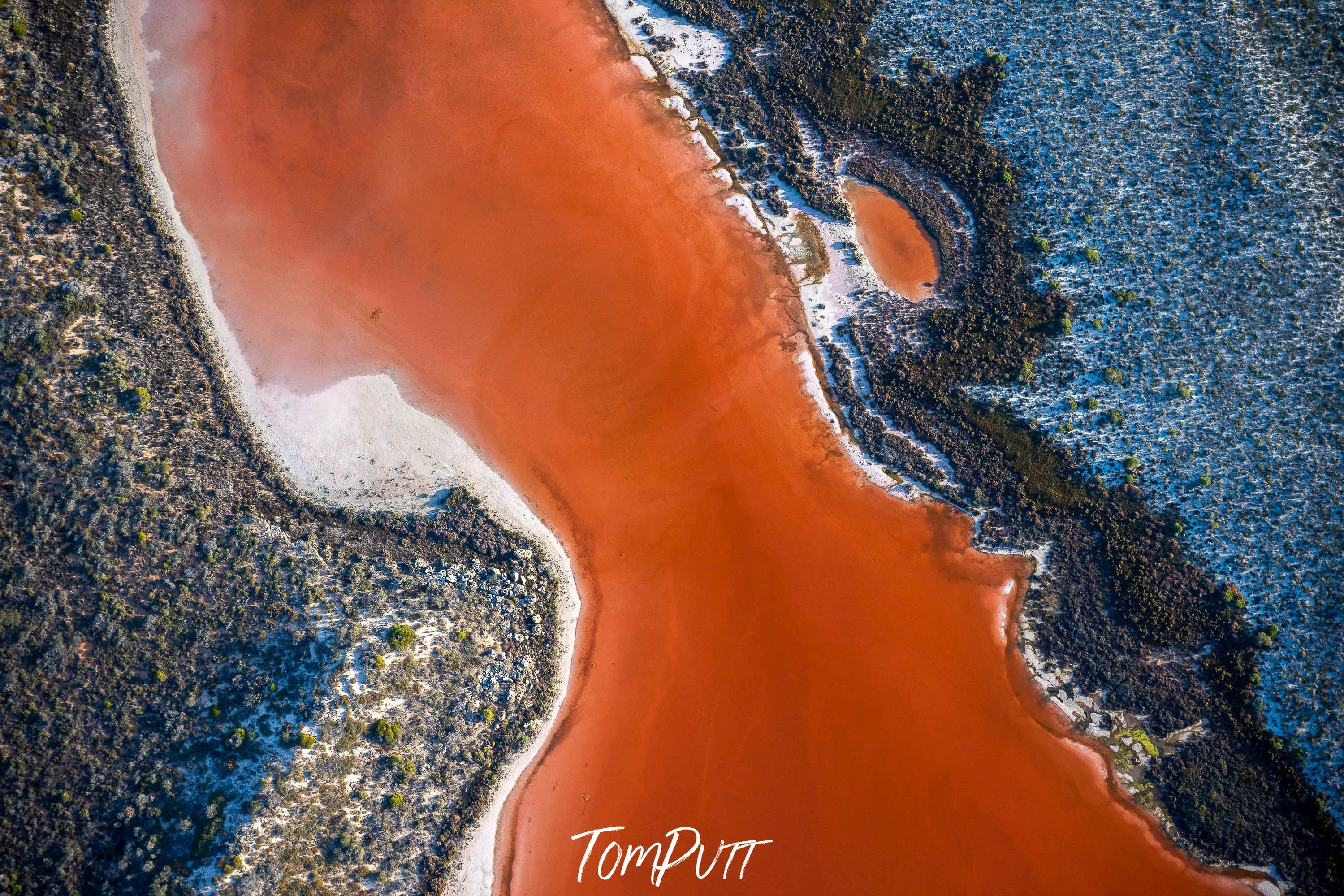 Orange Crush, Shark Bay, WA Aerial