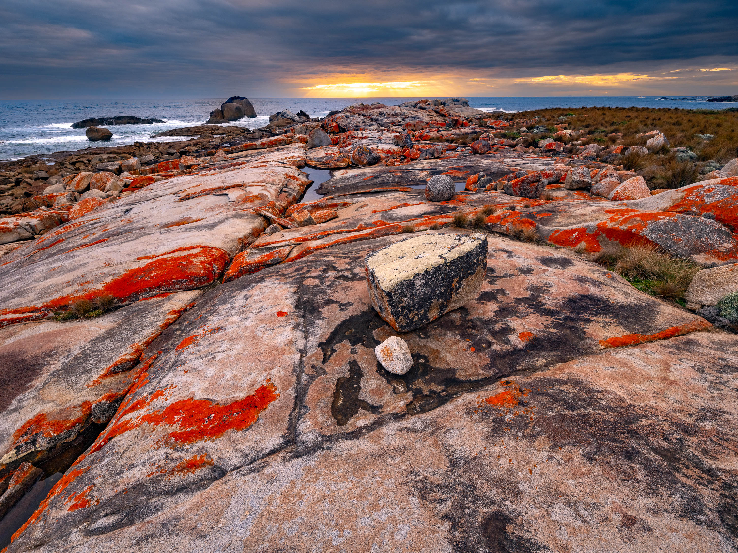Sunset over Coastline, Flinders Island, Tasmania