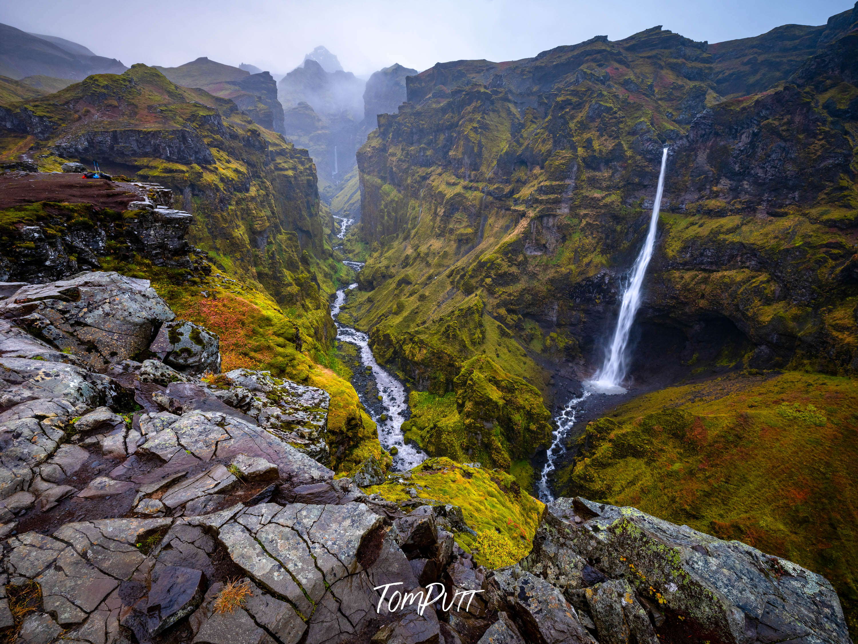 Mulagljufur Canyon Cascade, Iceland