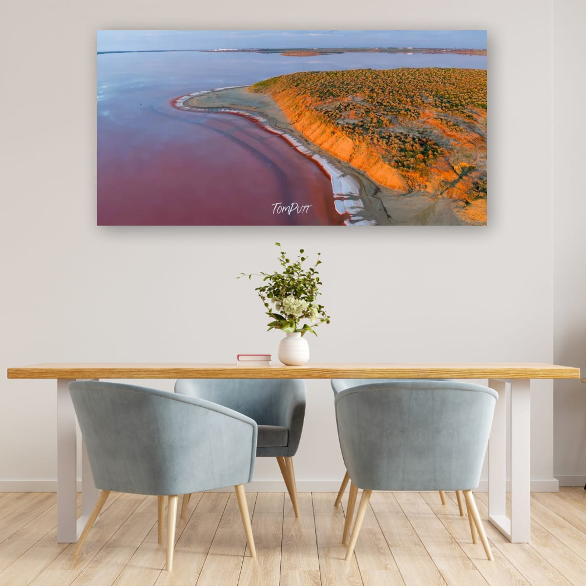 Red Shoreline Panorama