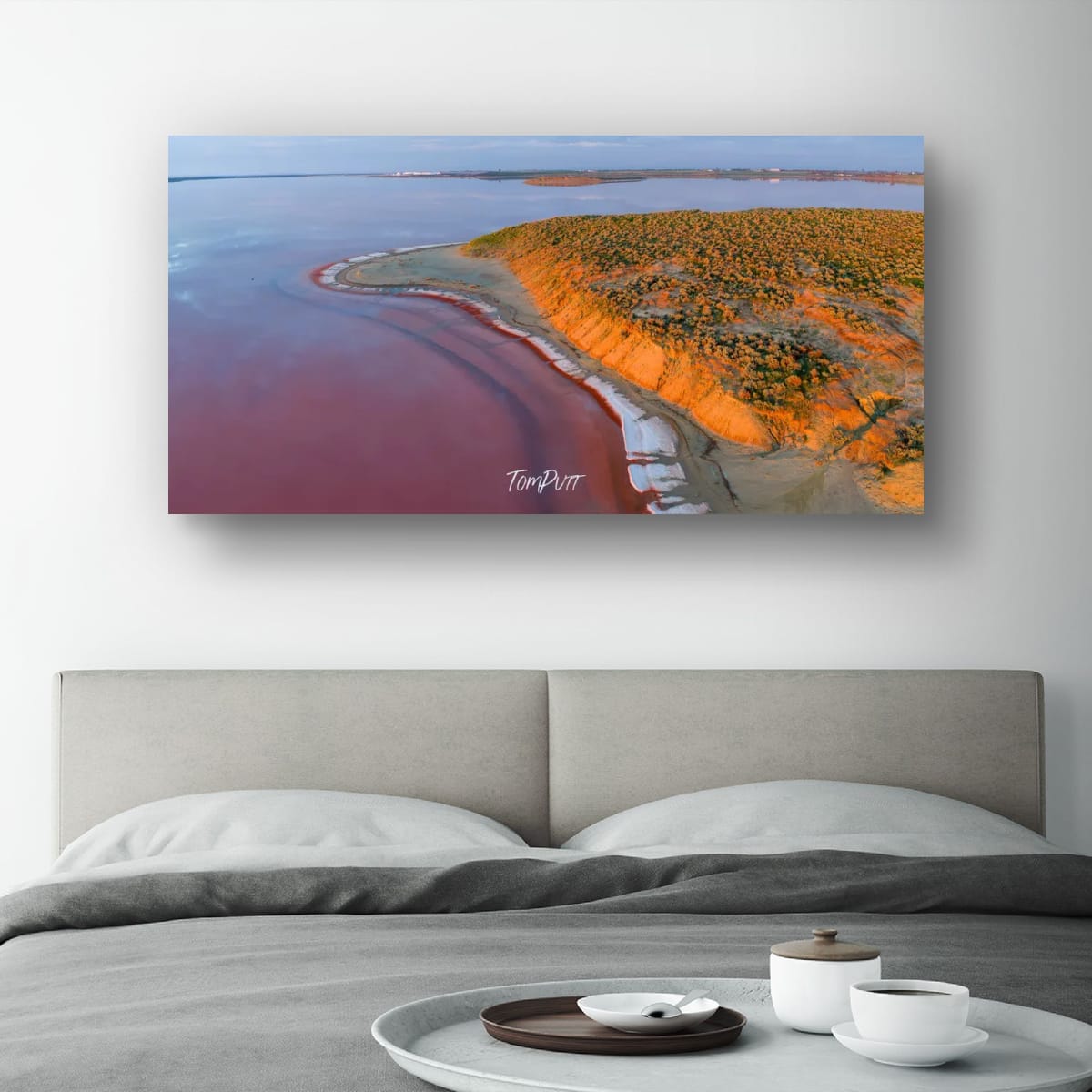 Red Shoreline Panorama