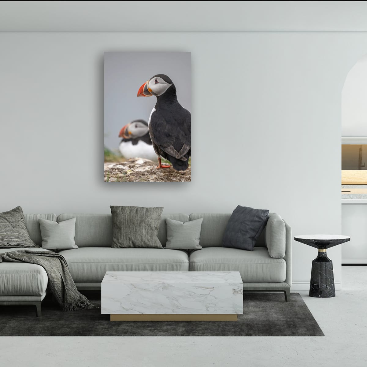 Atlantic Puffin Pair