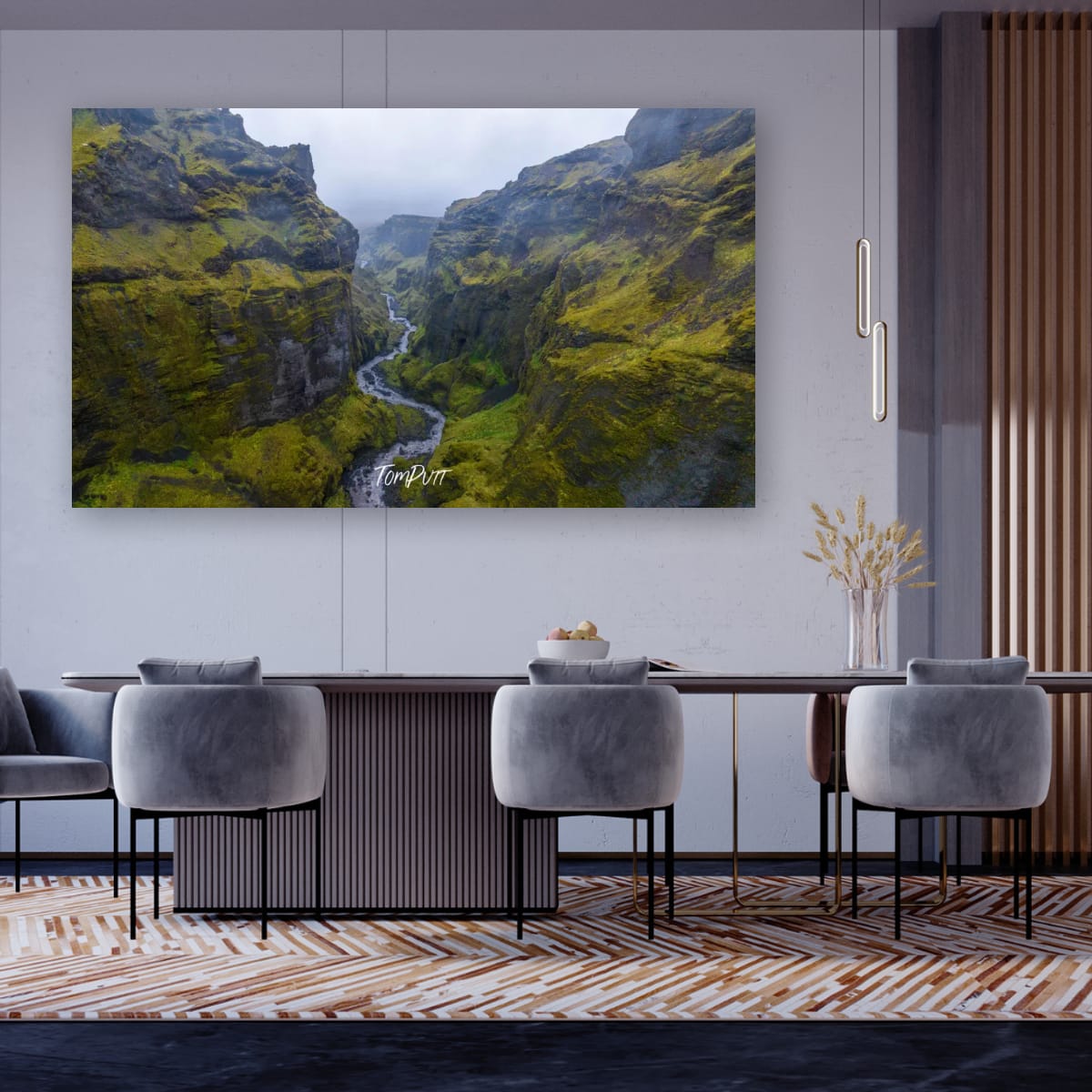 Mulagljufur Canyon Mist, Iceland