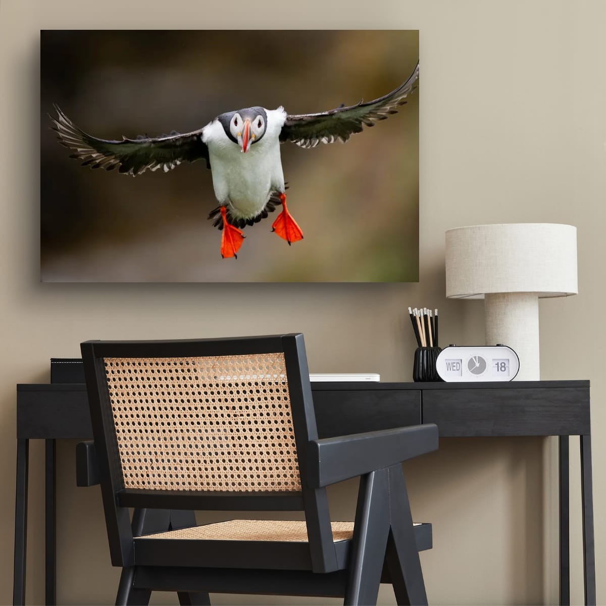 Flight of the Atlantic Puffin