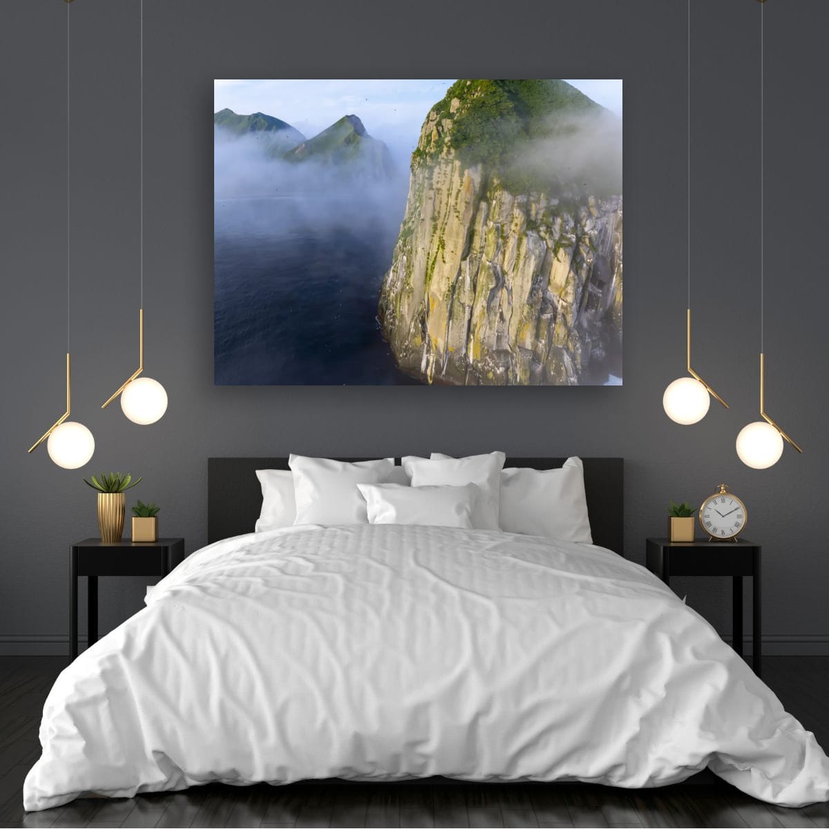Fog-Swept Bluff